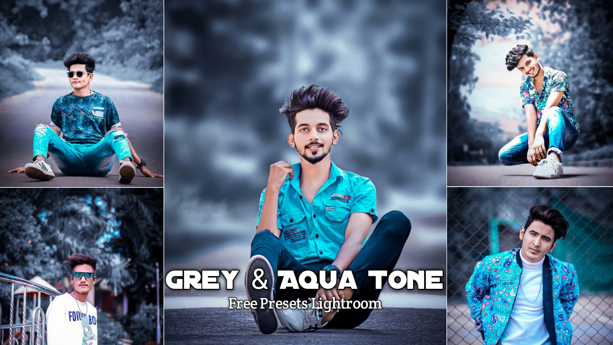 Grey And Aqua Lightroom Mobile Presets Download