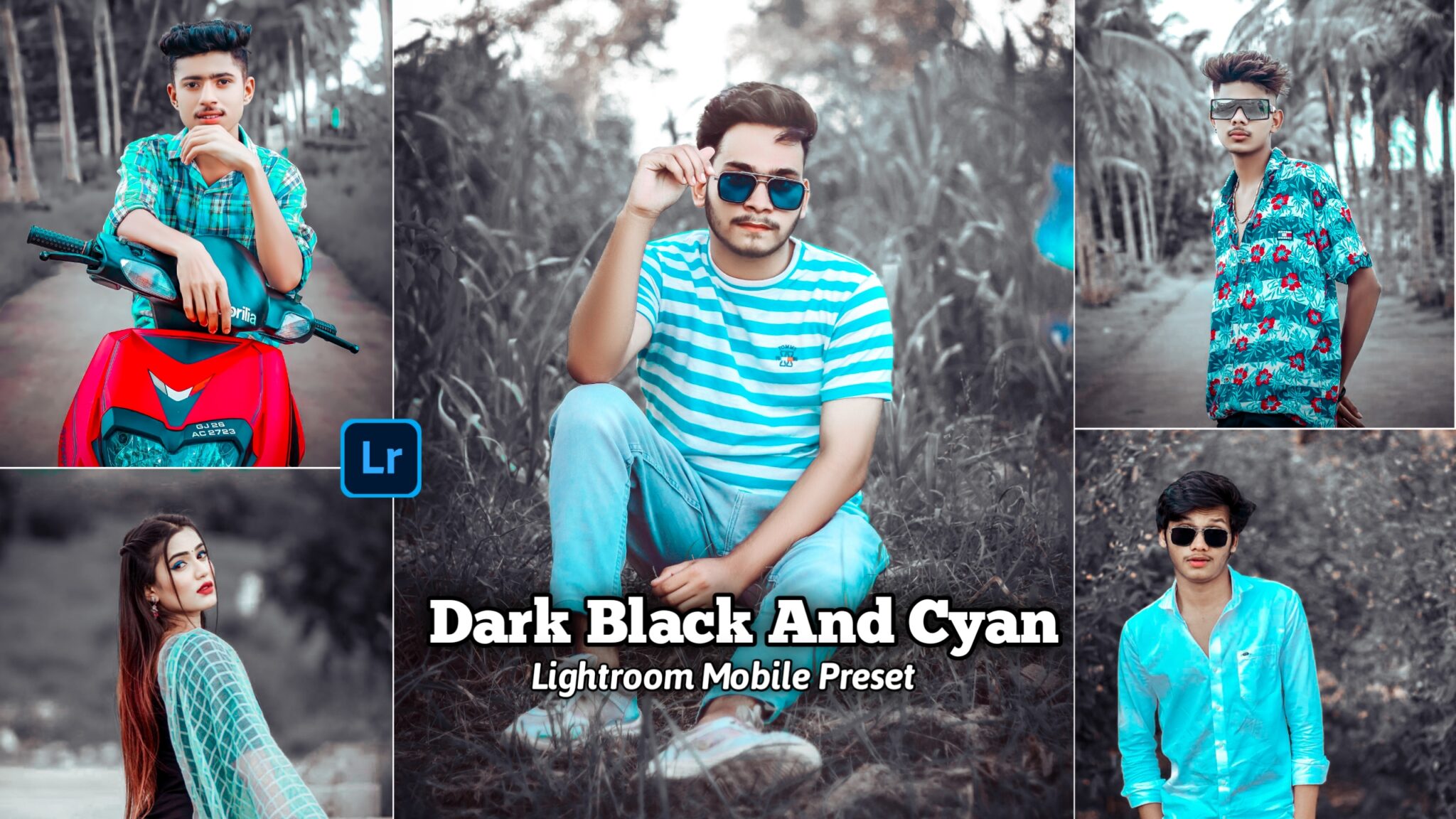 Dark Black And Cyan Lightroom Presets | BRD Editz