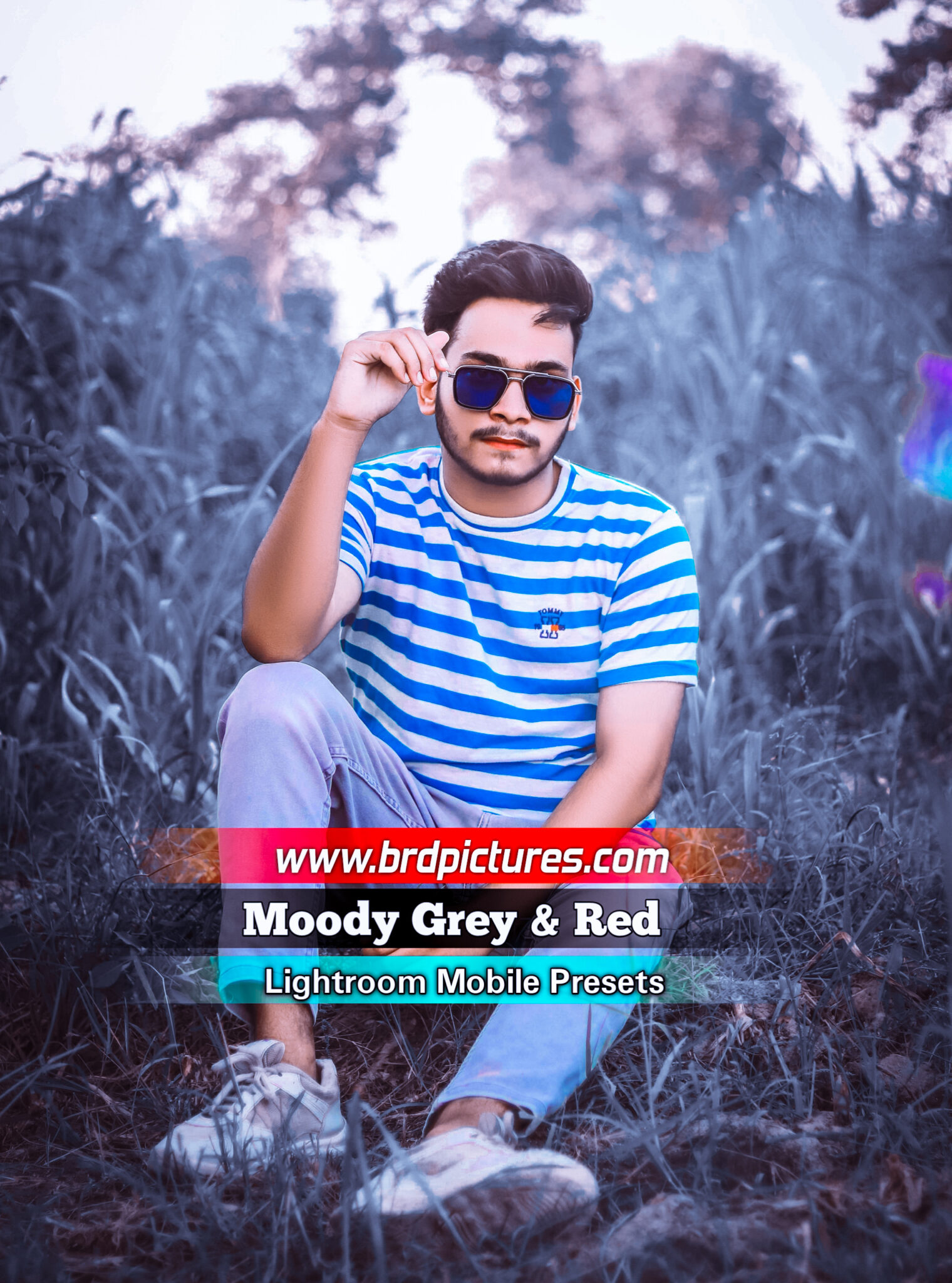 Moody Grey And Red Lightroom Mobile Preset Download
