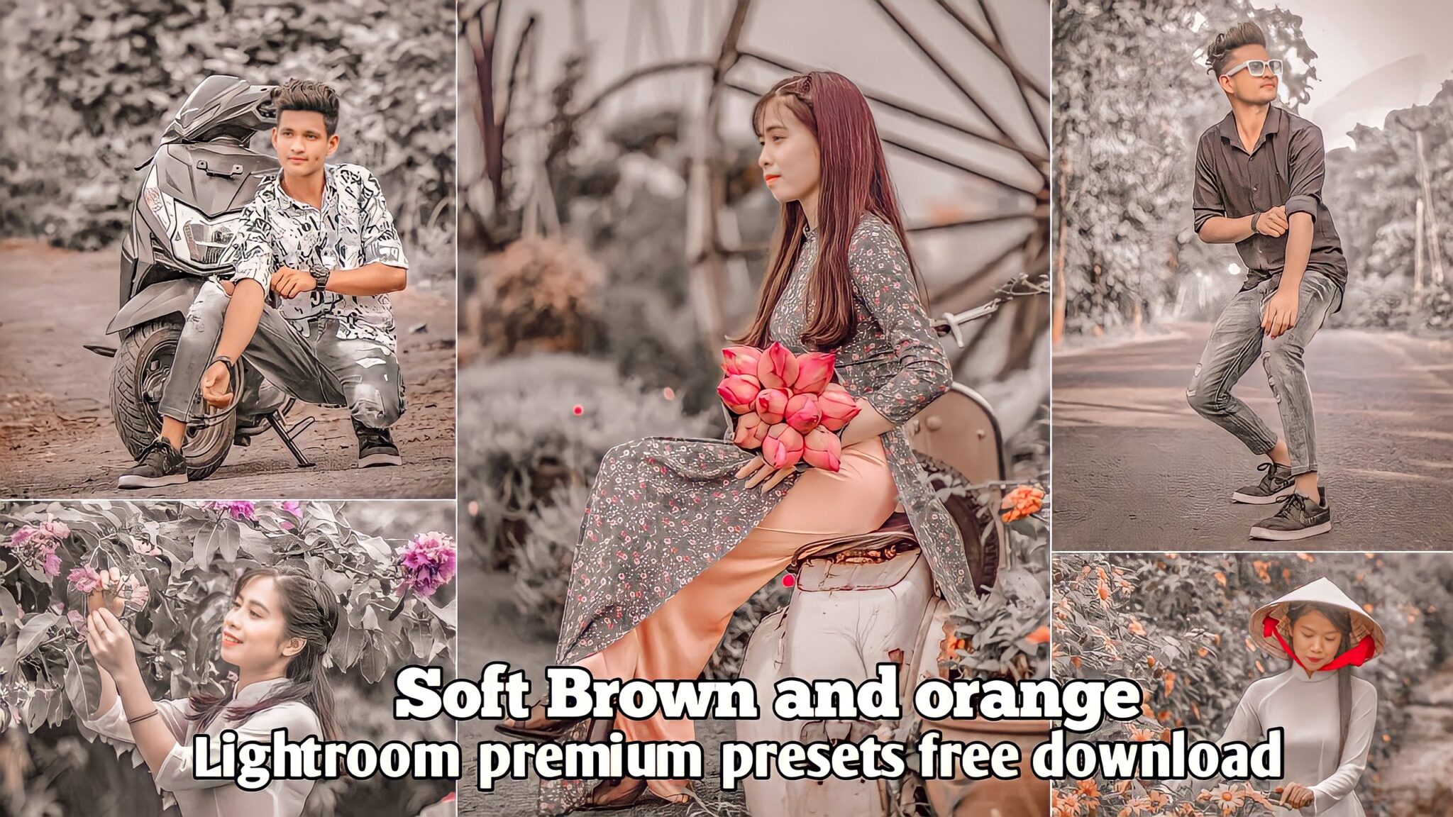 Soft Brown And Orange Lightroom Presets Free | BRD Editz