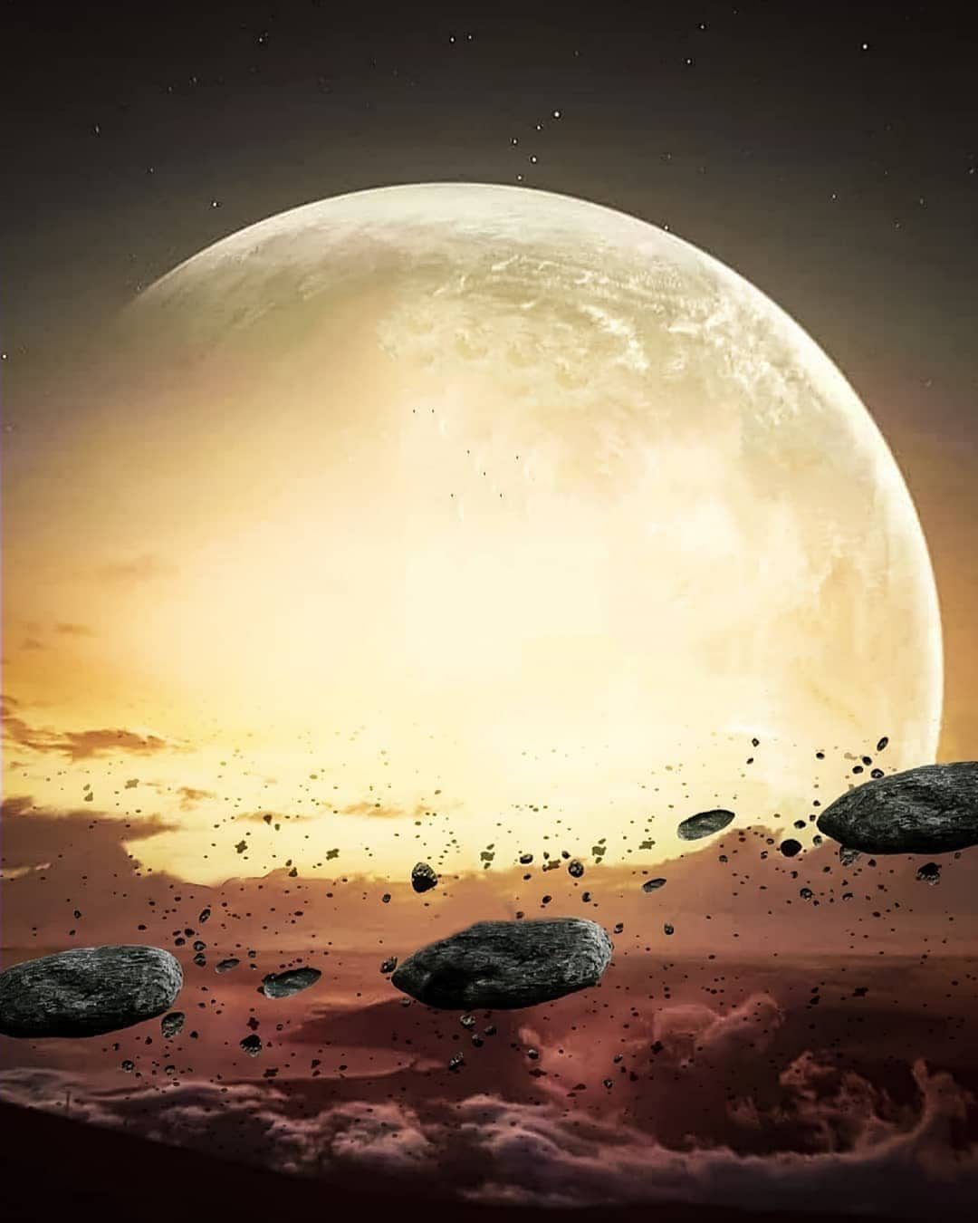 Night Moon Background Image