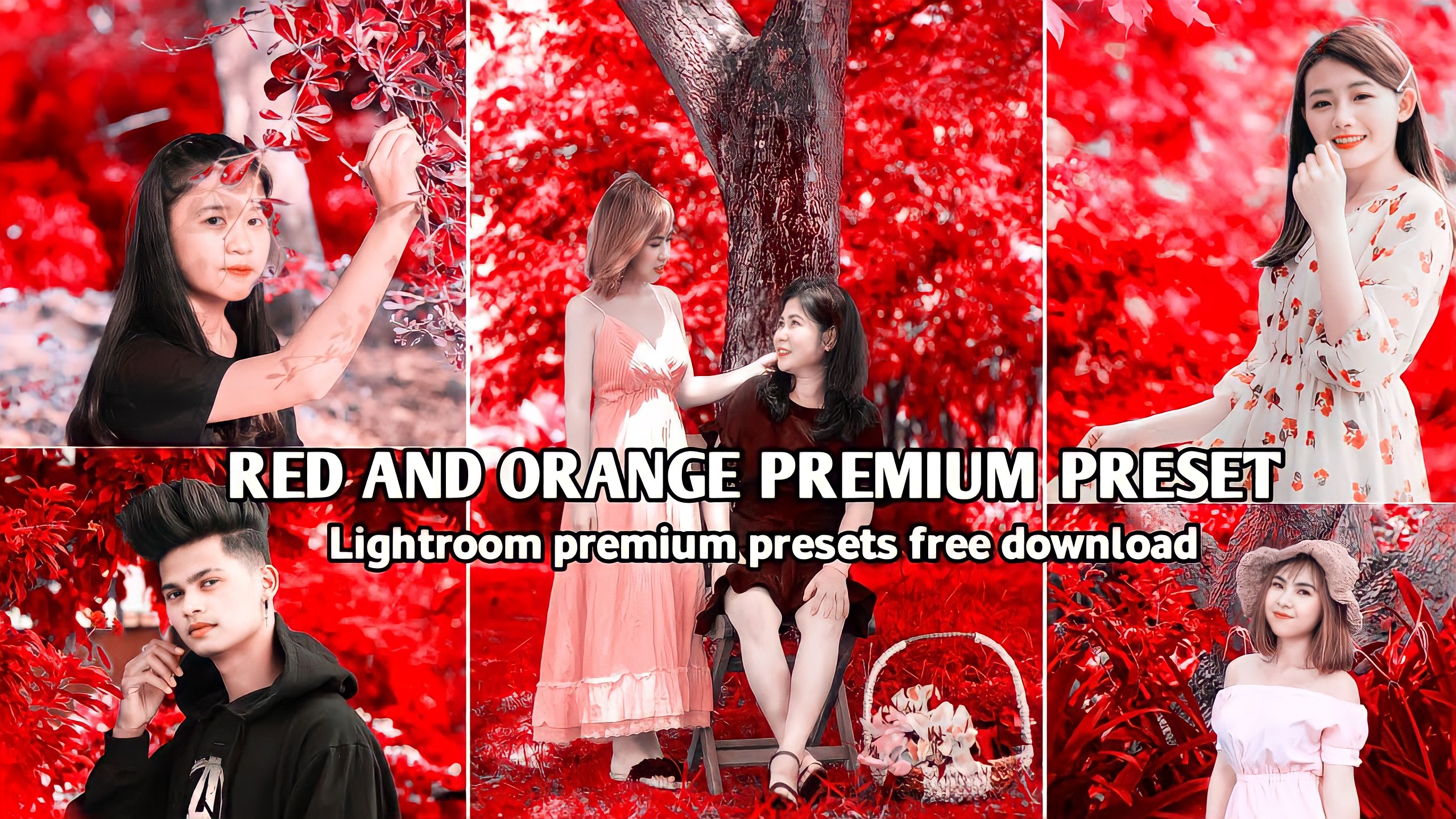 Red And Orange Premium Lightroom Presets