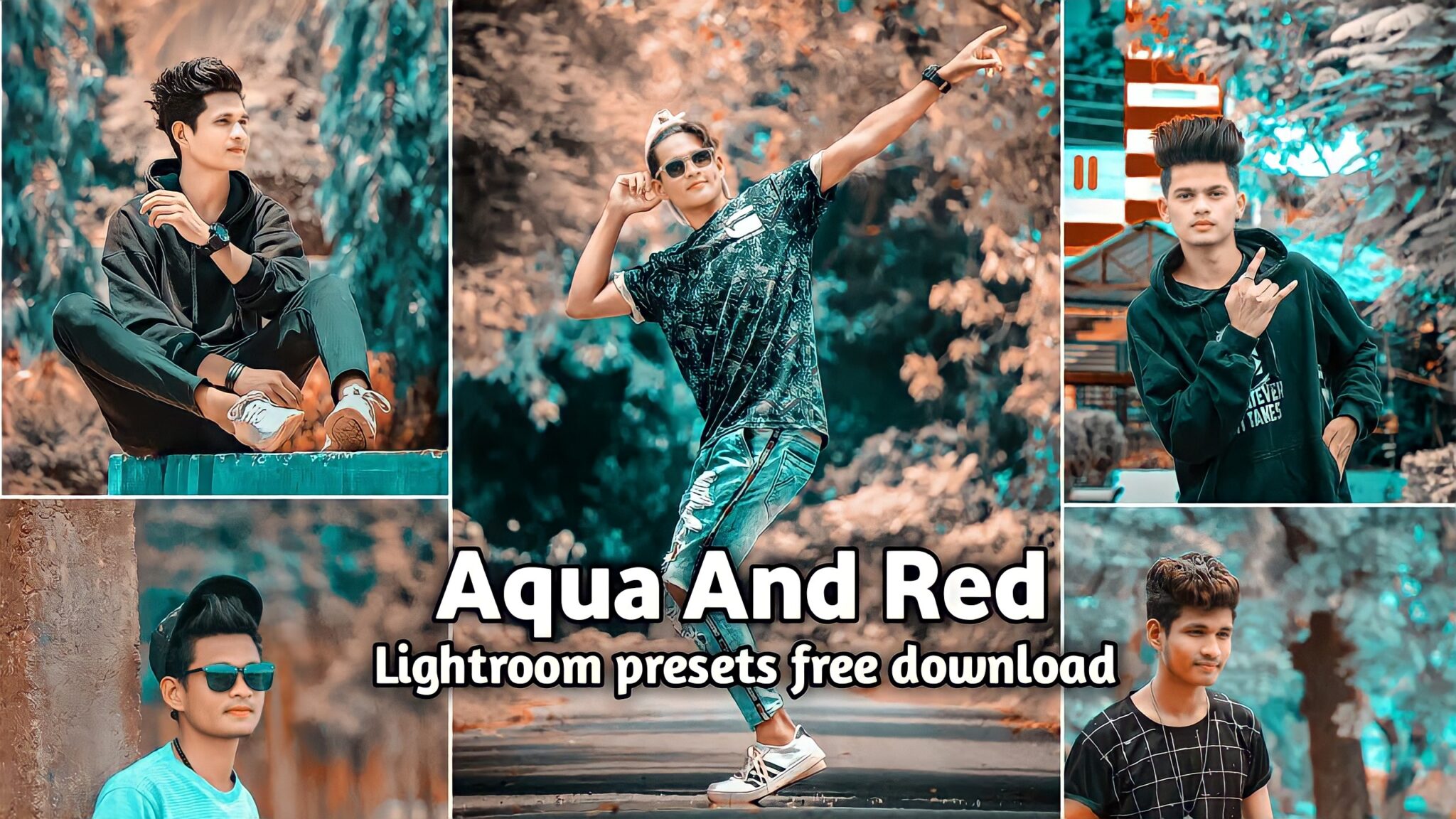 Aqua and Red Lightroom Presets Free | BRD Editz