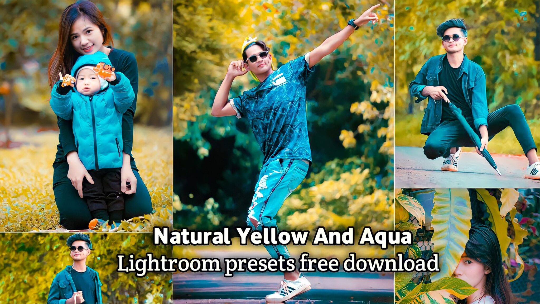 Natural Yellow And Aqua Lightroom Presets Free - BRD Editz