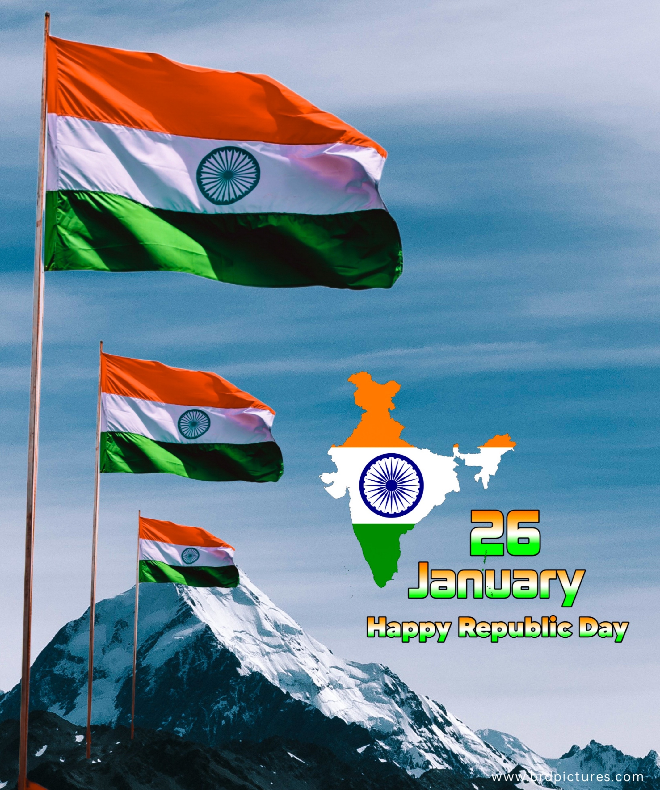 India Republic Day 26 January Flag Image 