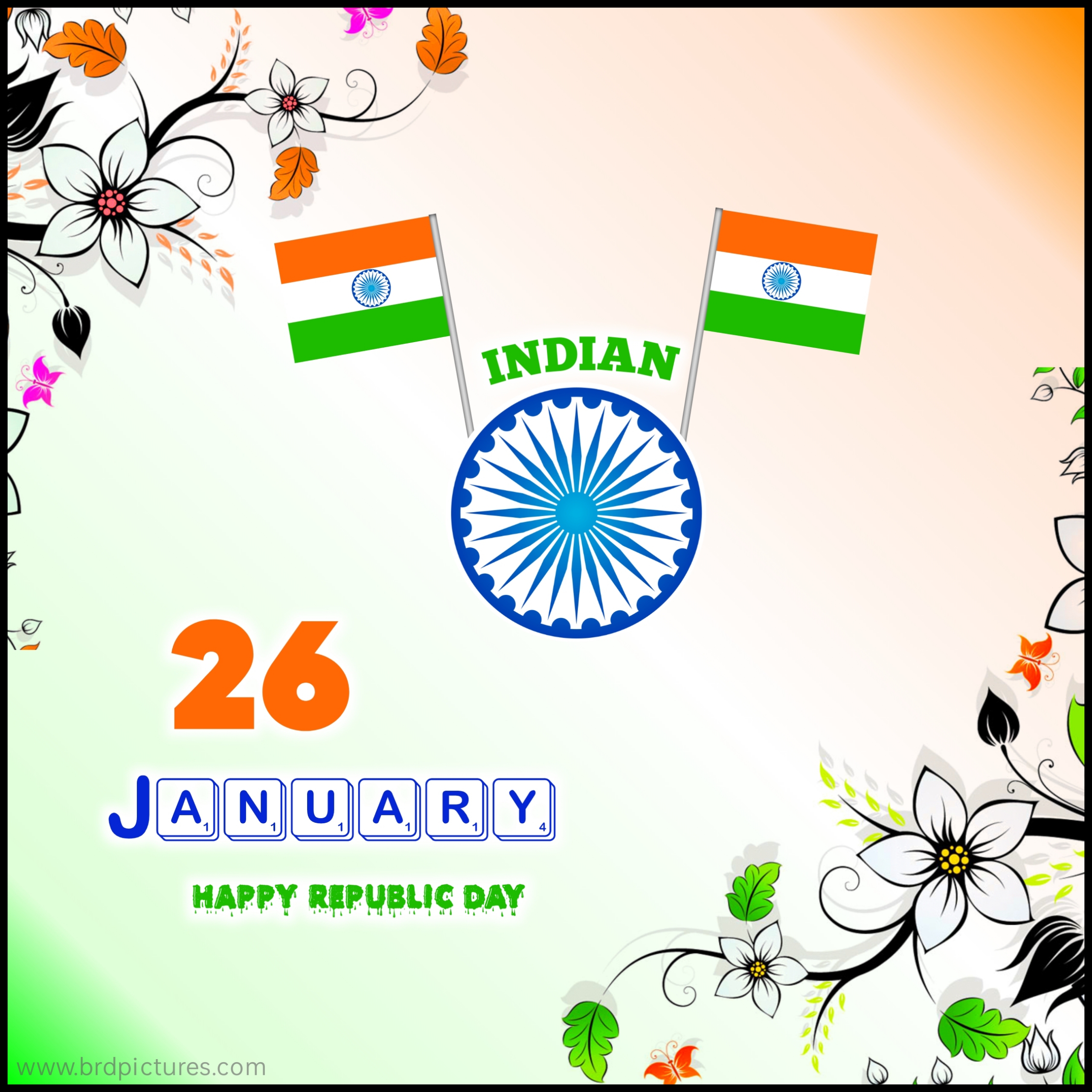 Republic Day India Flag Image HD Download 