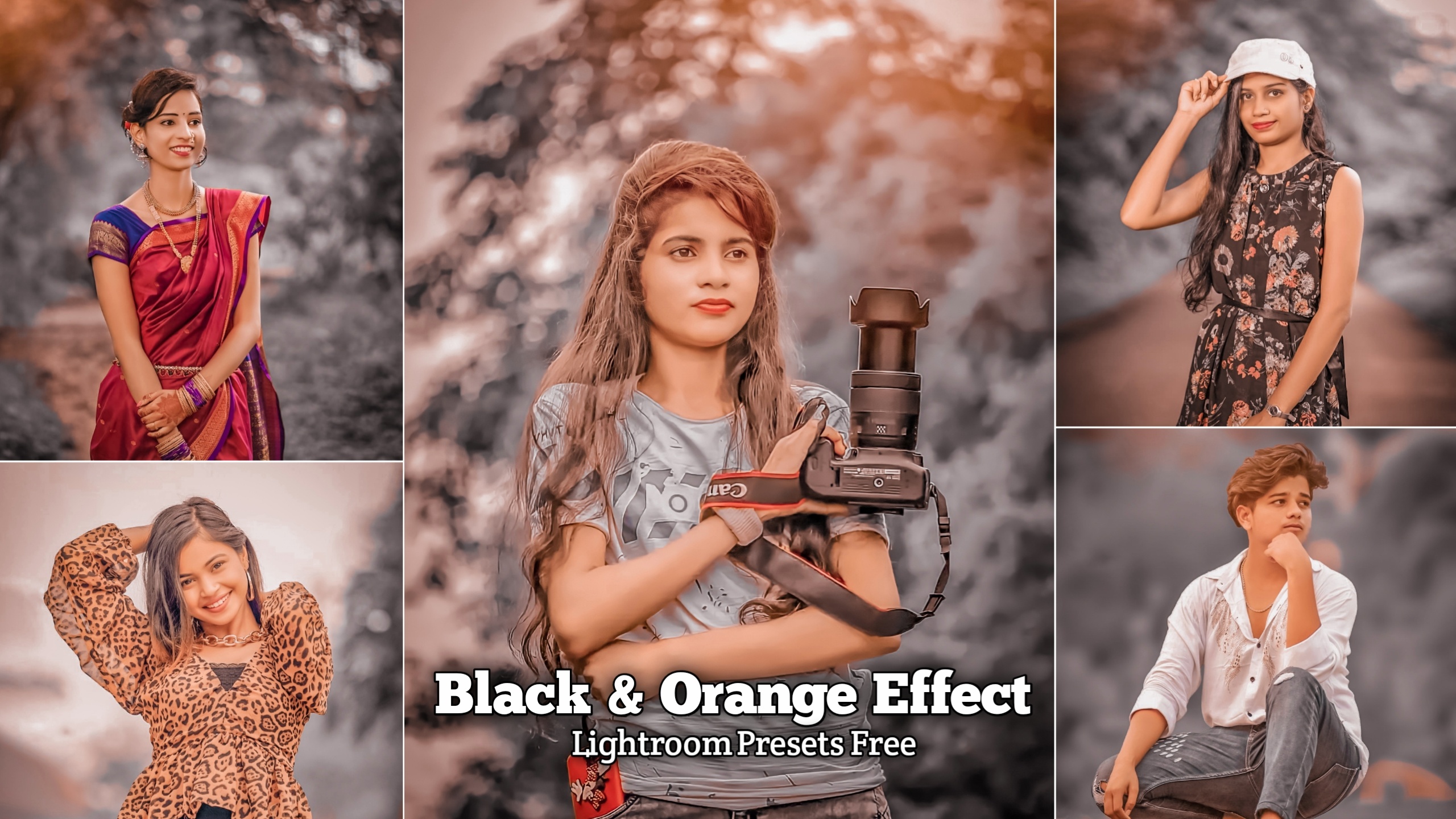 Black And Orange Free Lightroom Presets 