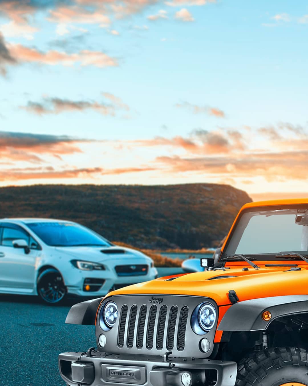 Sky And Car Photo Editing Background Image 