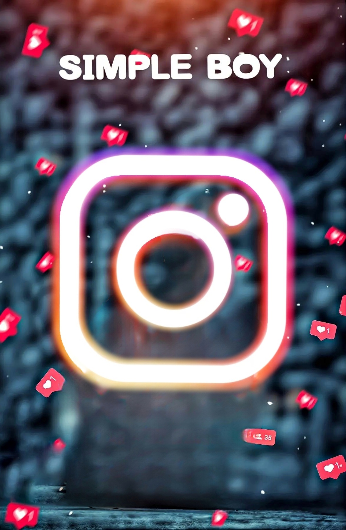 Instagram Simple Boy Photo Editing Background 