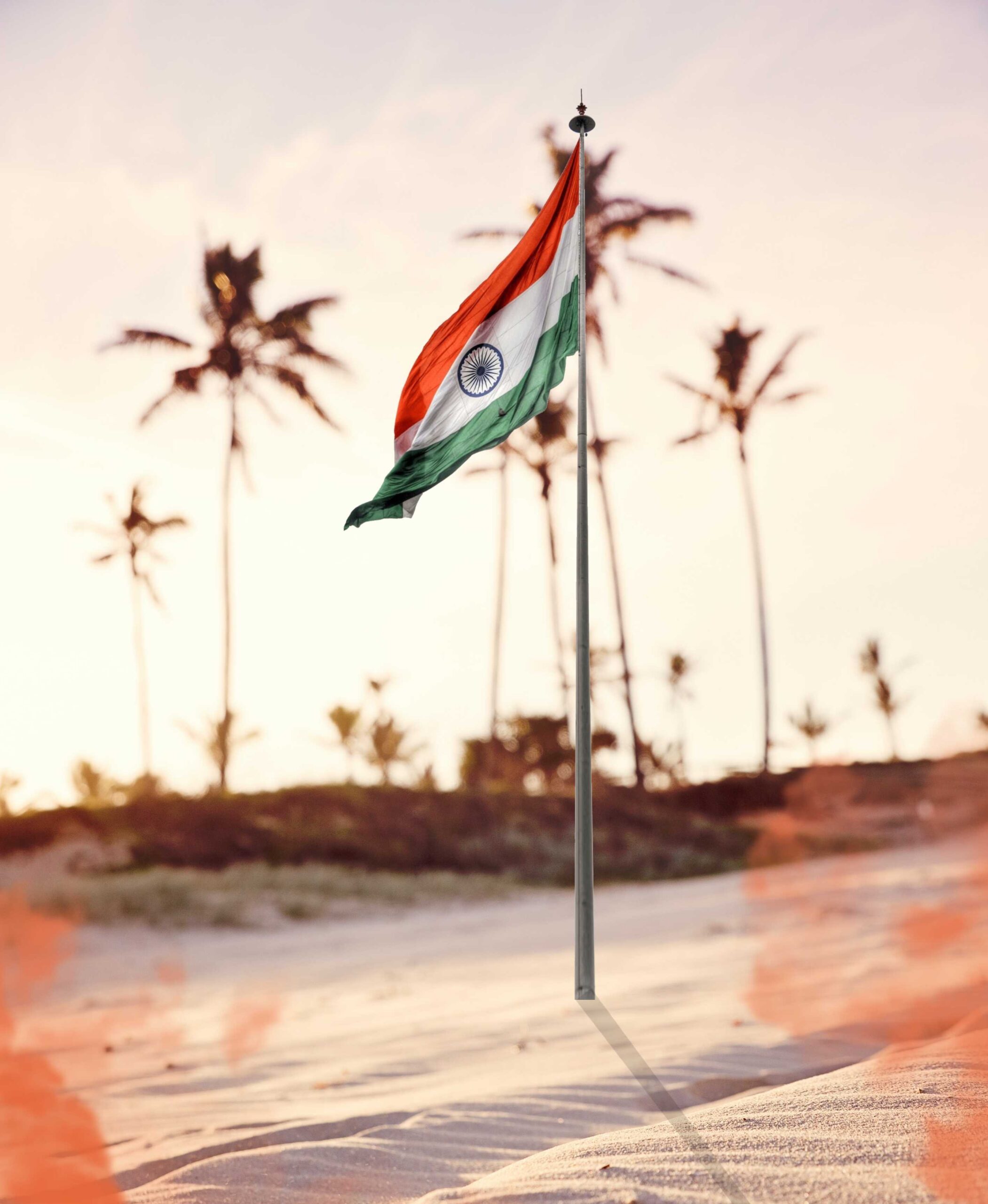 15 August Flag Photo Background HD