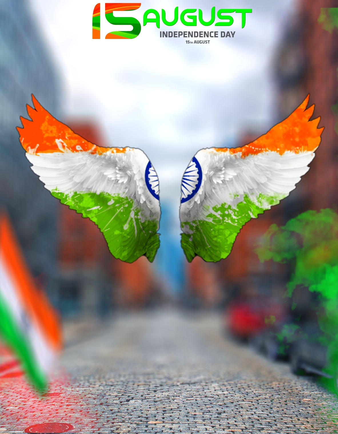 15 August Wings Flag HD Editing