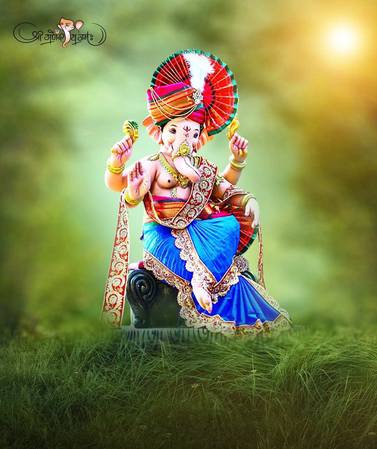 Editing Ganesha Photo Background HD 