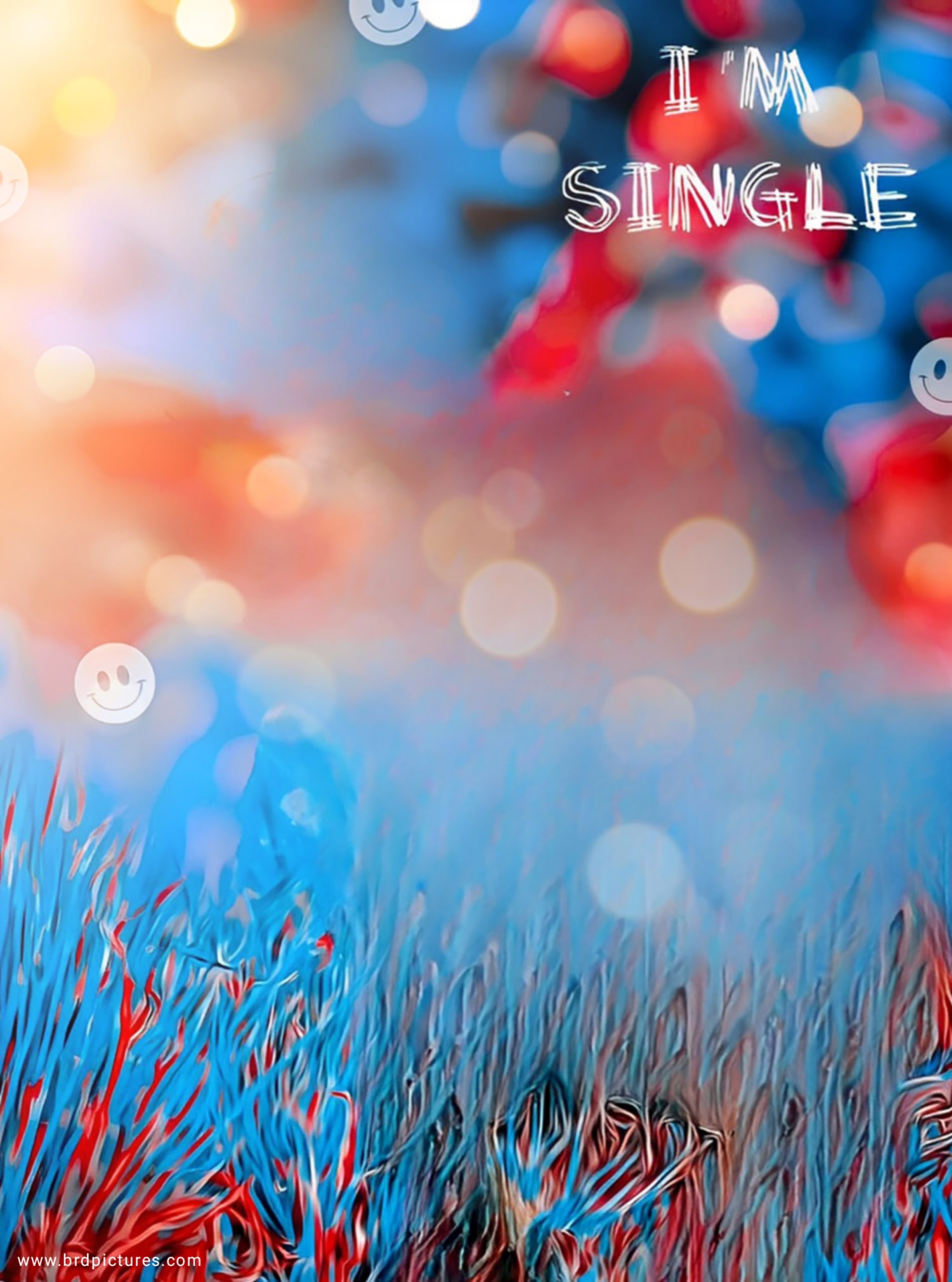 Blue And Red Grass Blur CB Background HD 