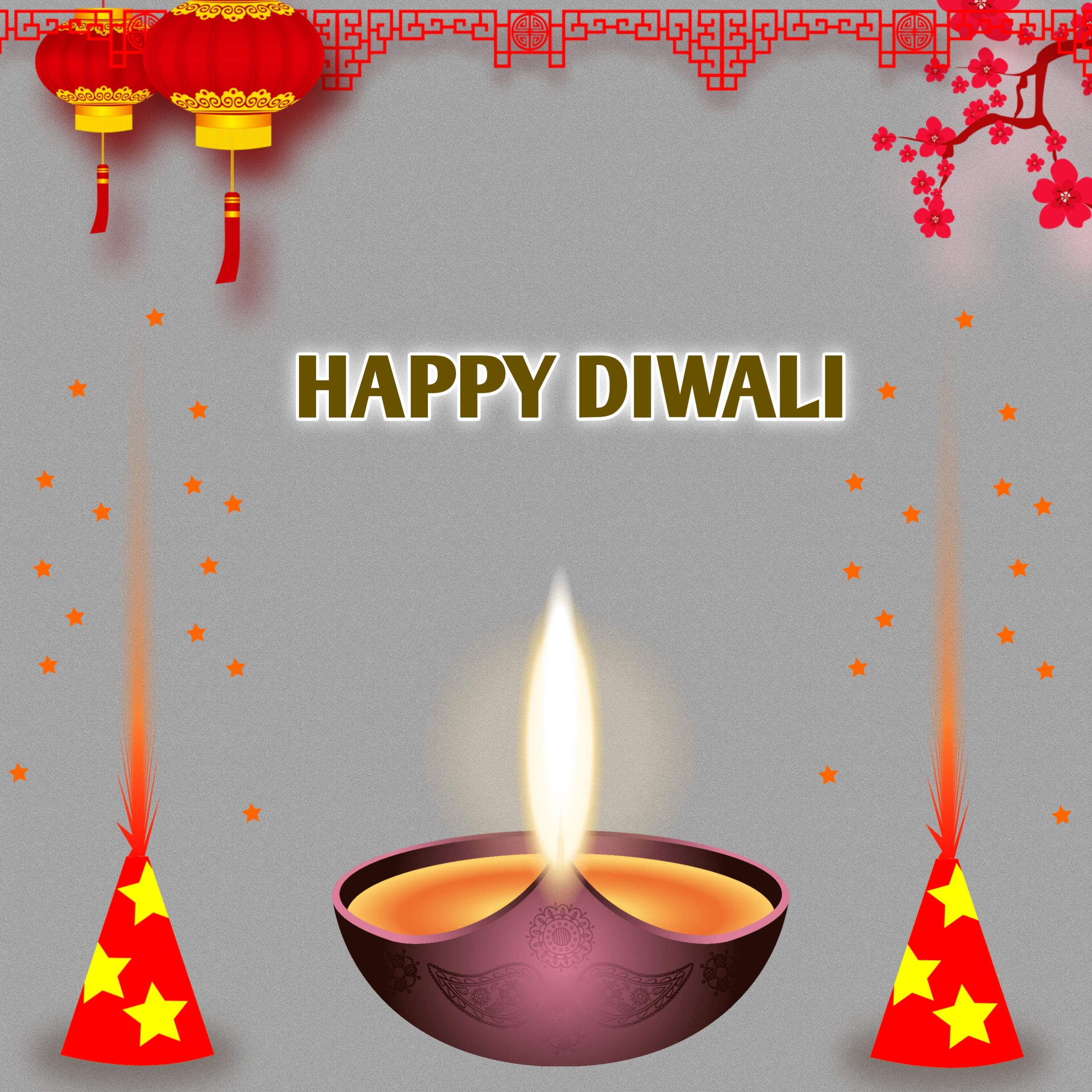 Diwali HD Wishes Graffic Design Photo