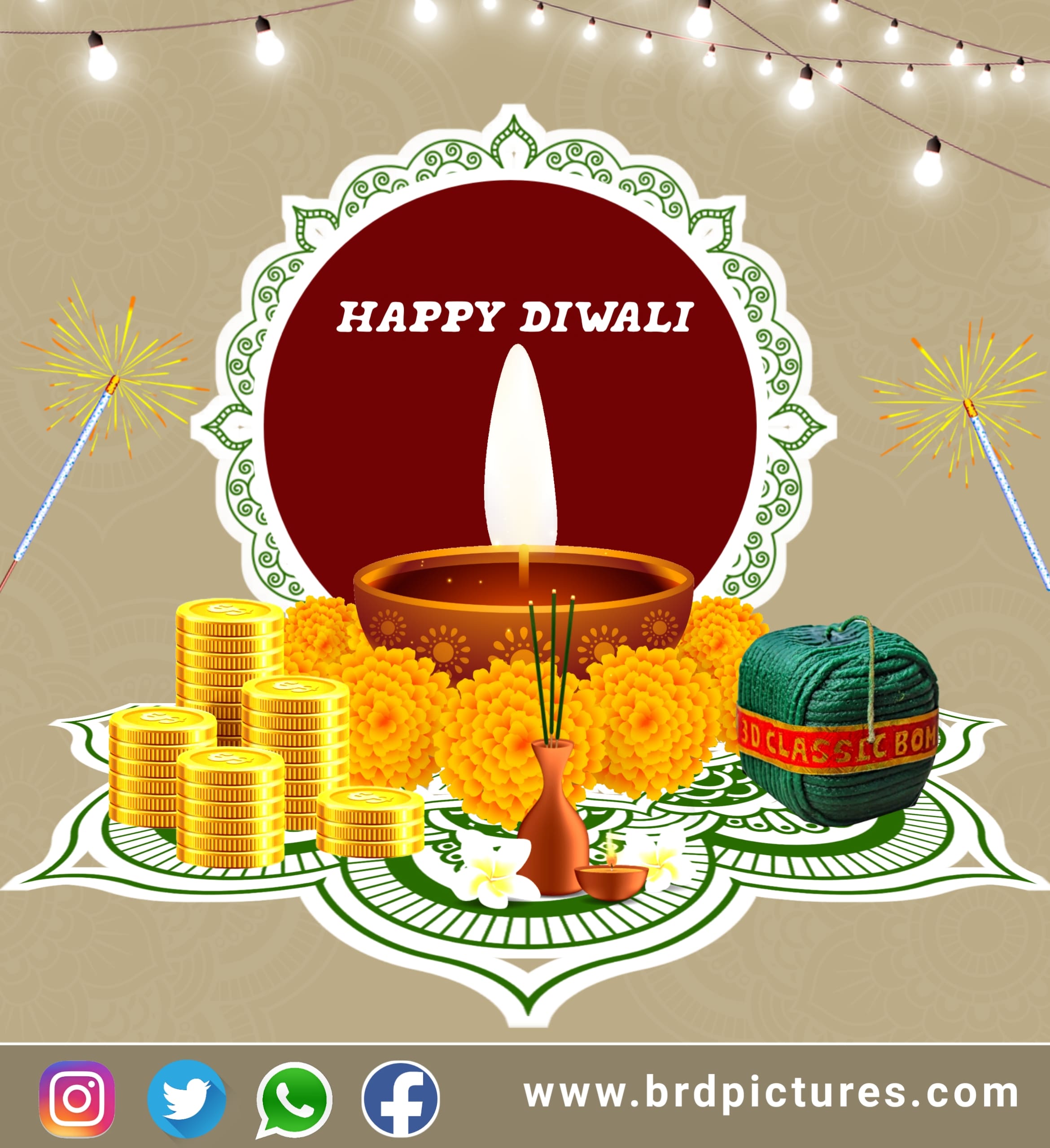Happy Diwali Wishes Image By BRD Pictures 