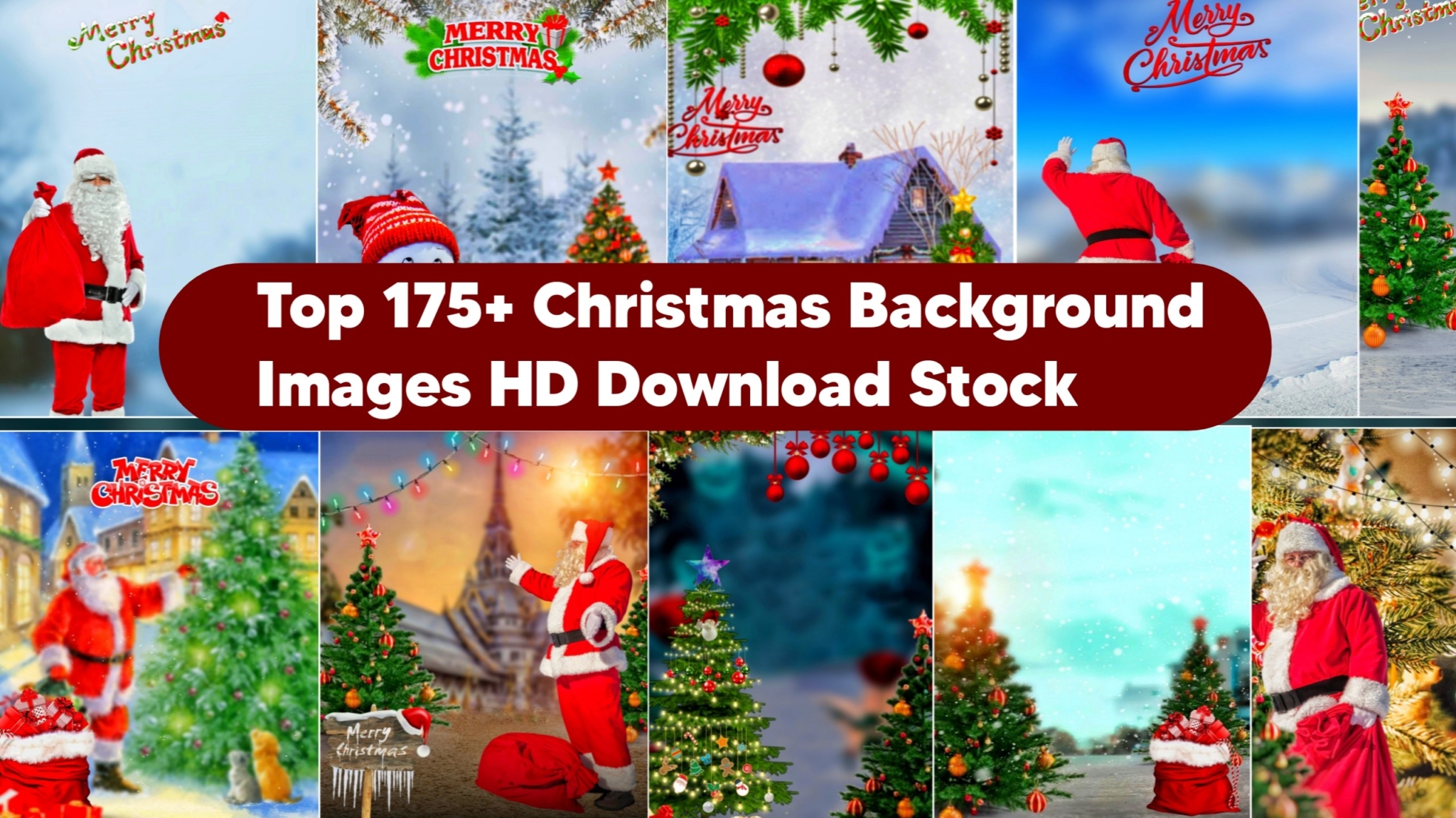 Top 175+ Christmas Background Images HD Download Stock