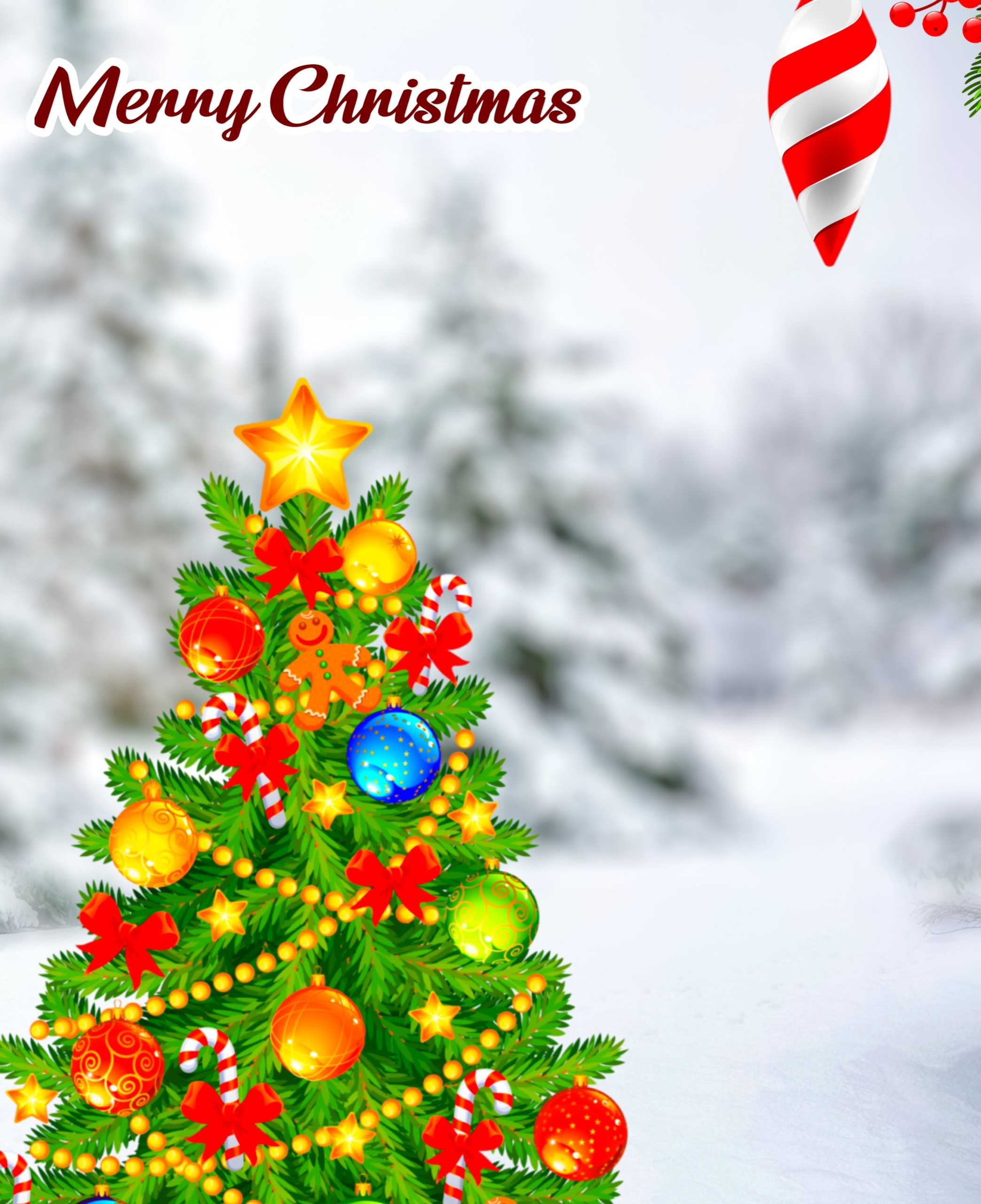 Christmas Tree Background Free Download 