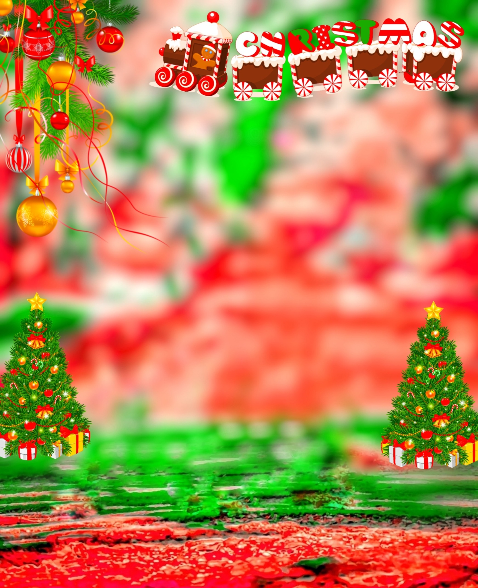Free Christmas Background Wallpaper 4k