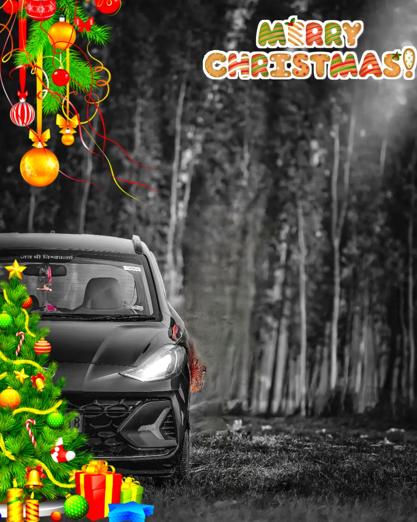 Amazing Christmas Black Background Download