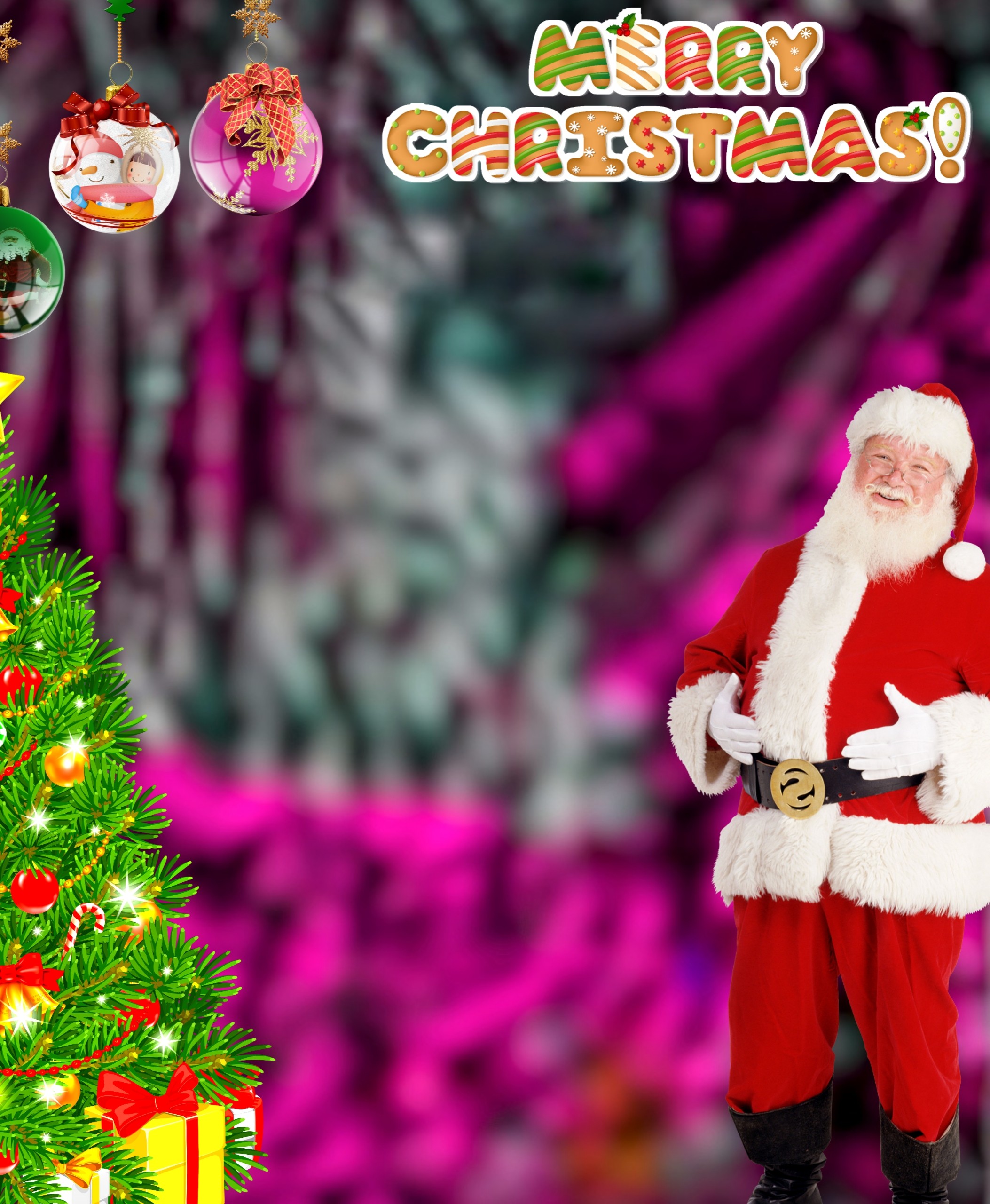 Pink Christmas Background Image HD