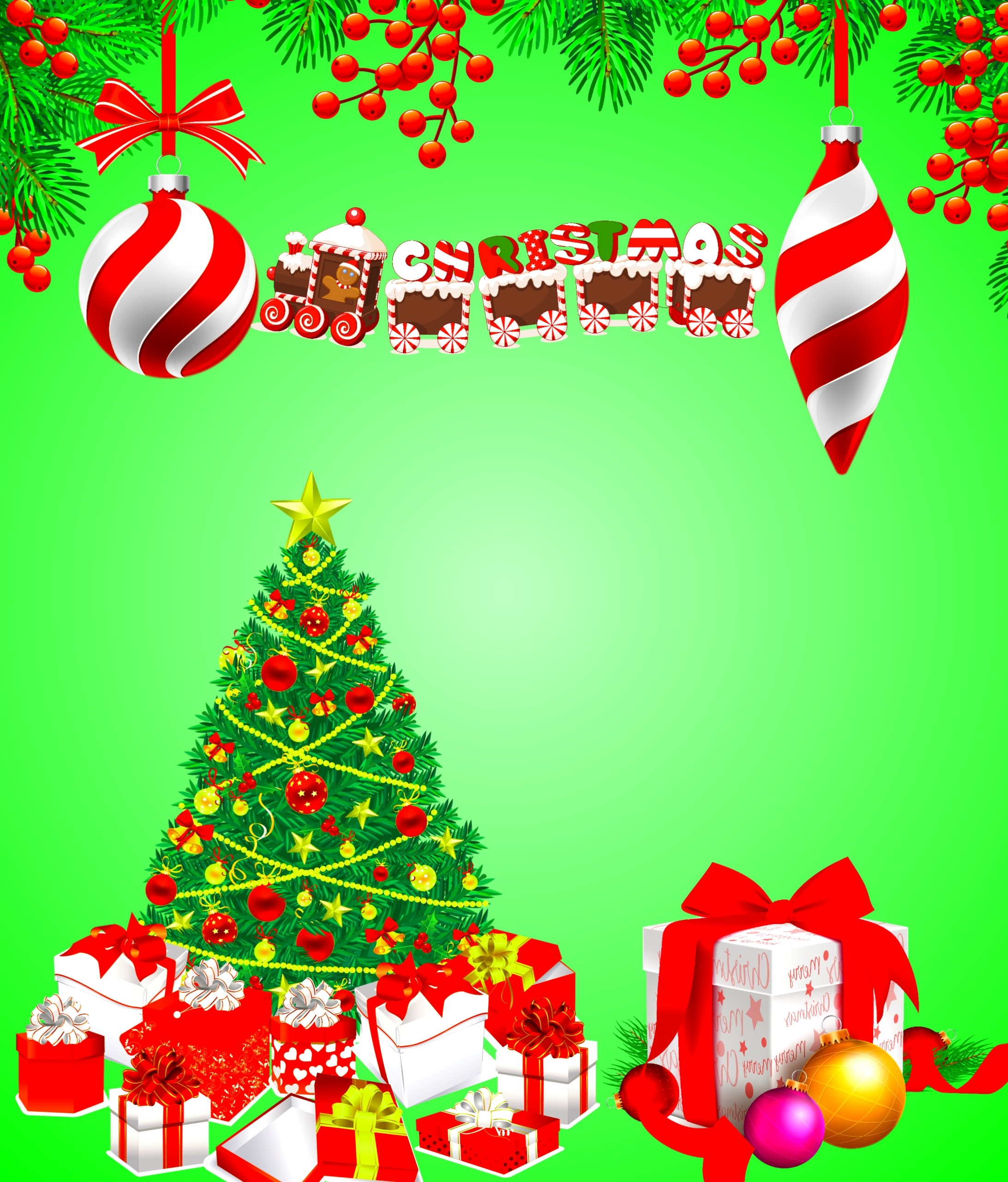 Cute Simple Christmas Background