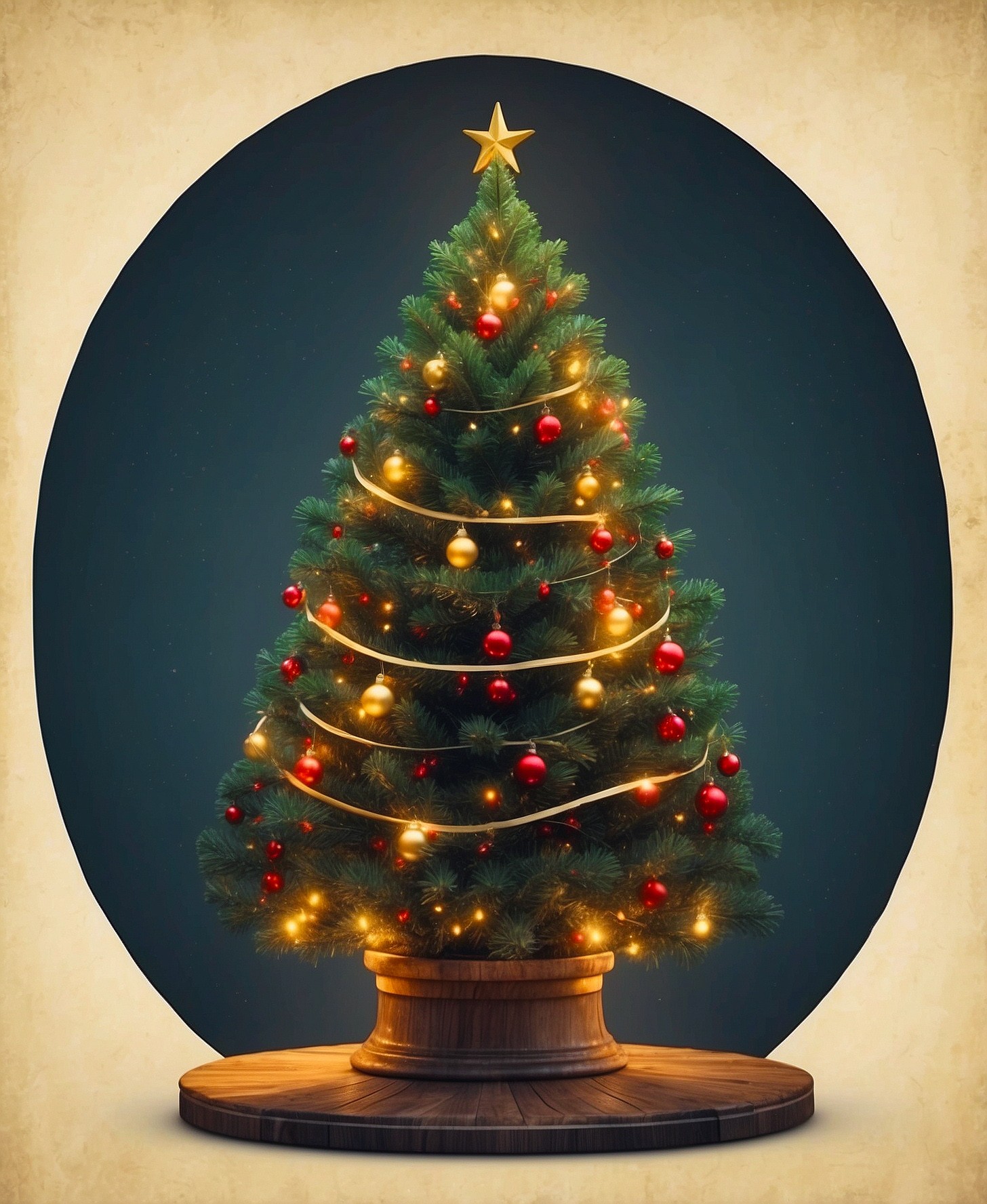 Christmas Tree Background Photo Wallpaper