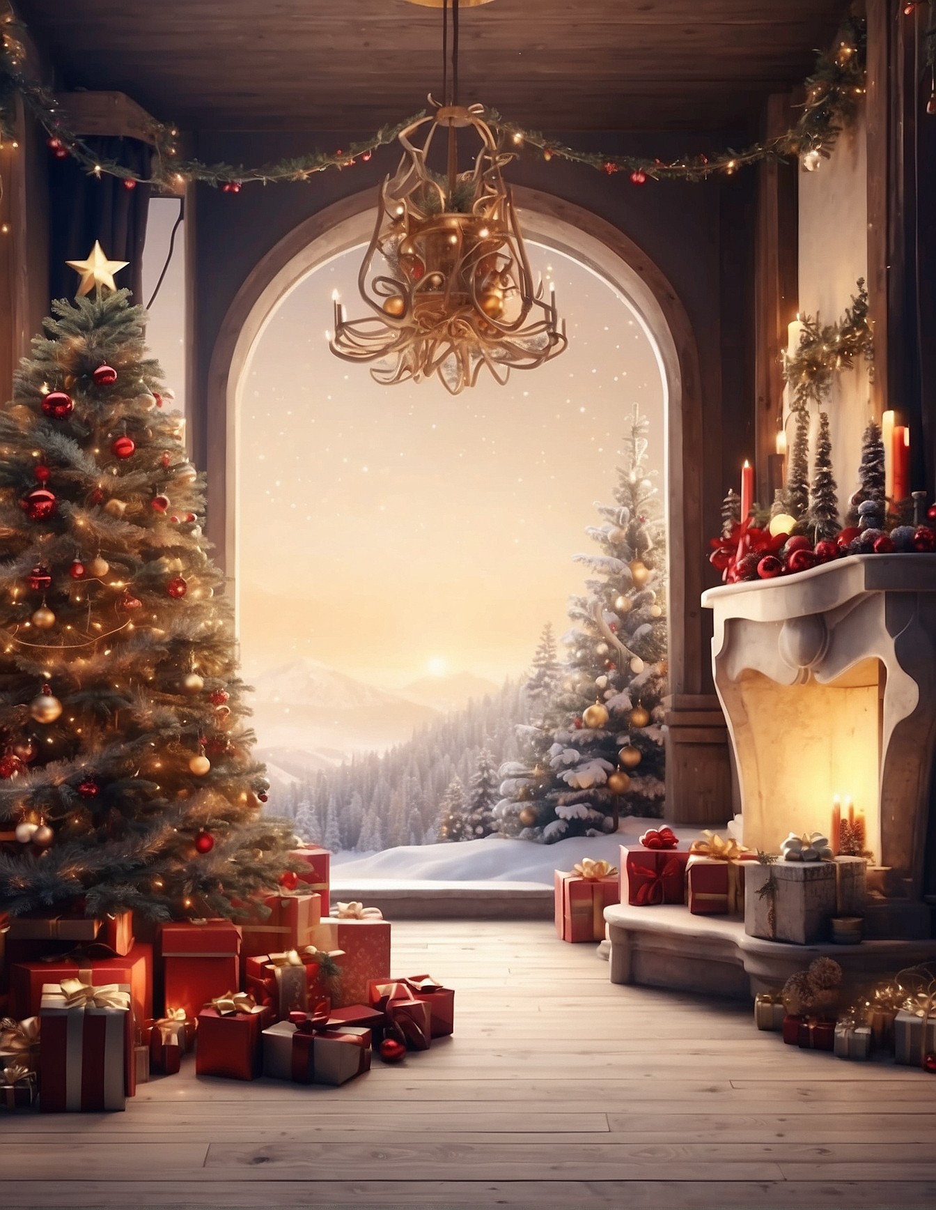 Free Zoom Christmas Background 