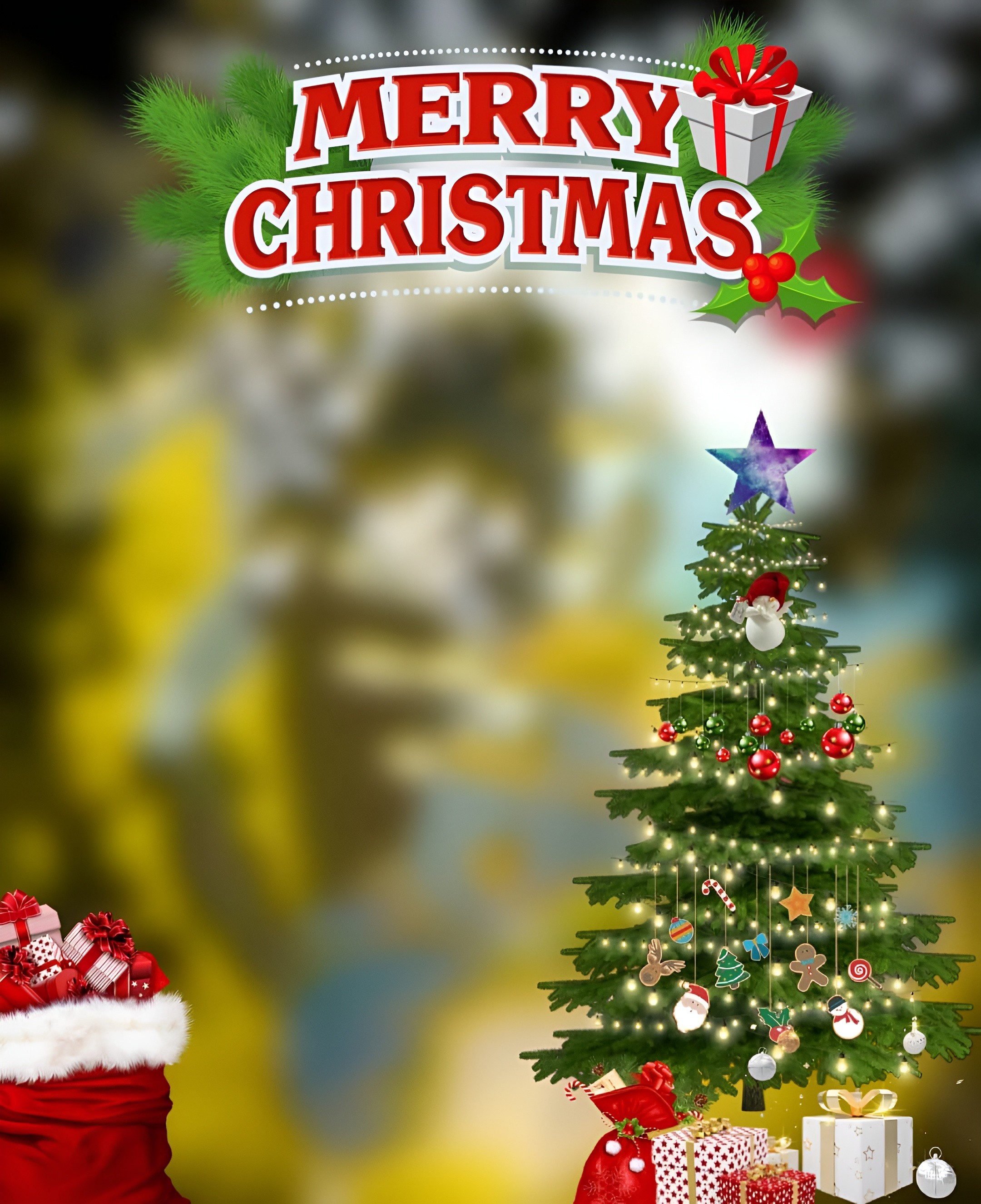 Christmas Background Aesthetic Image 
