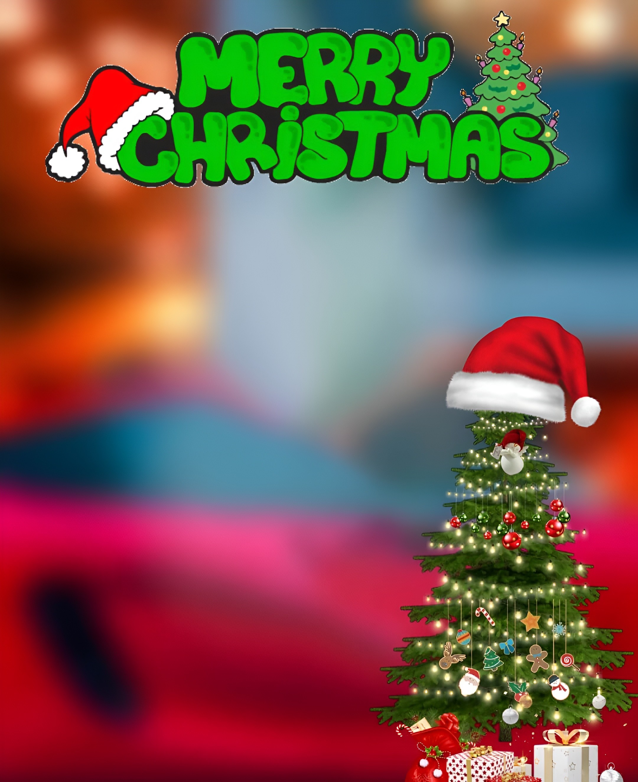 Beautiful Free Christmas Tree Background Image 