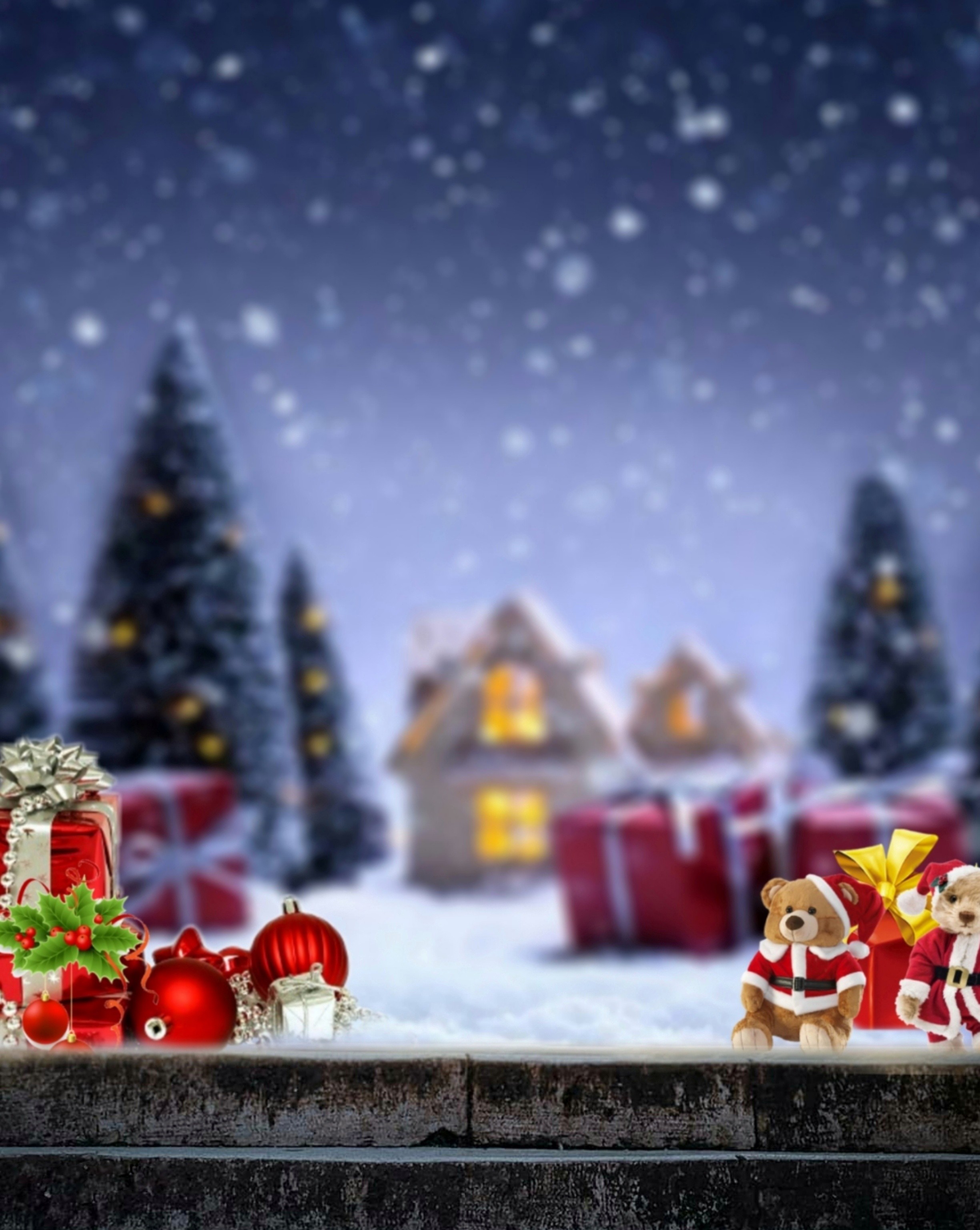Christmas Tree Background Image 