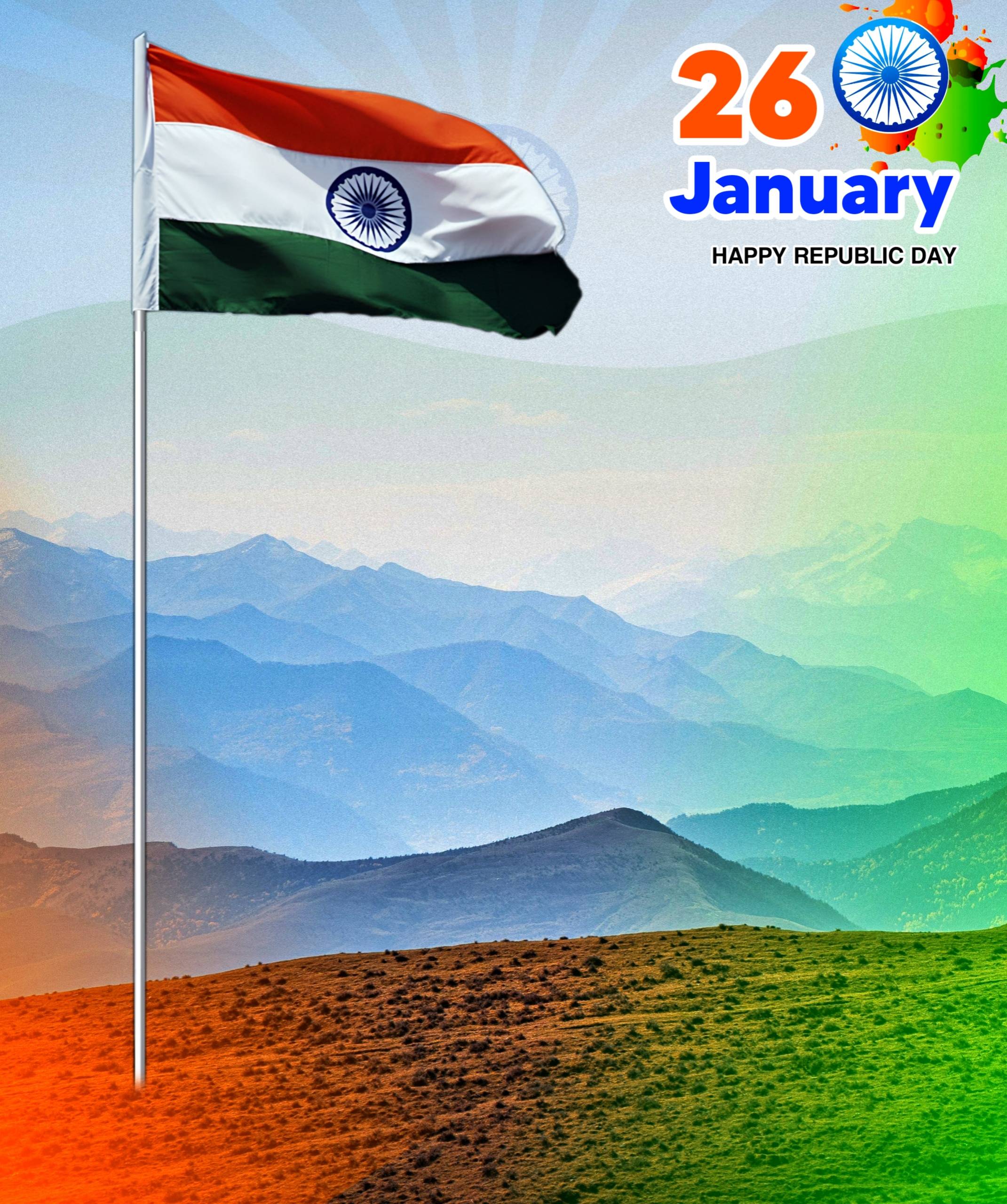 26 January Republic Day Background