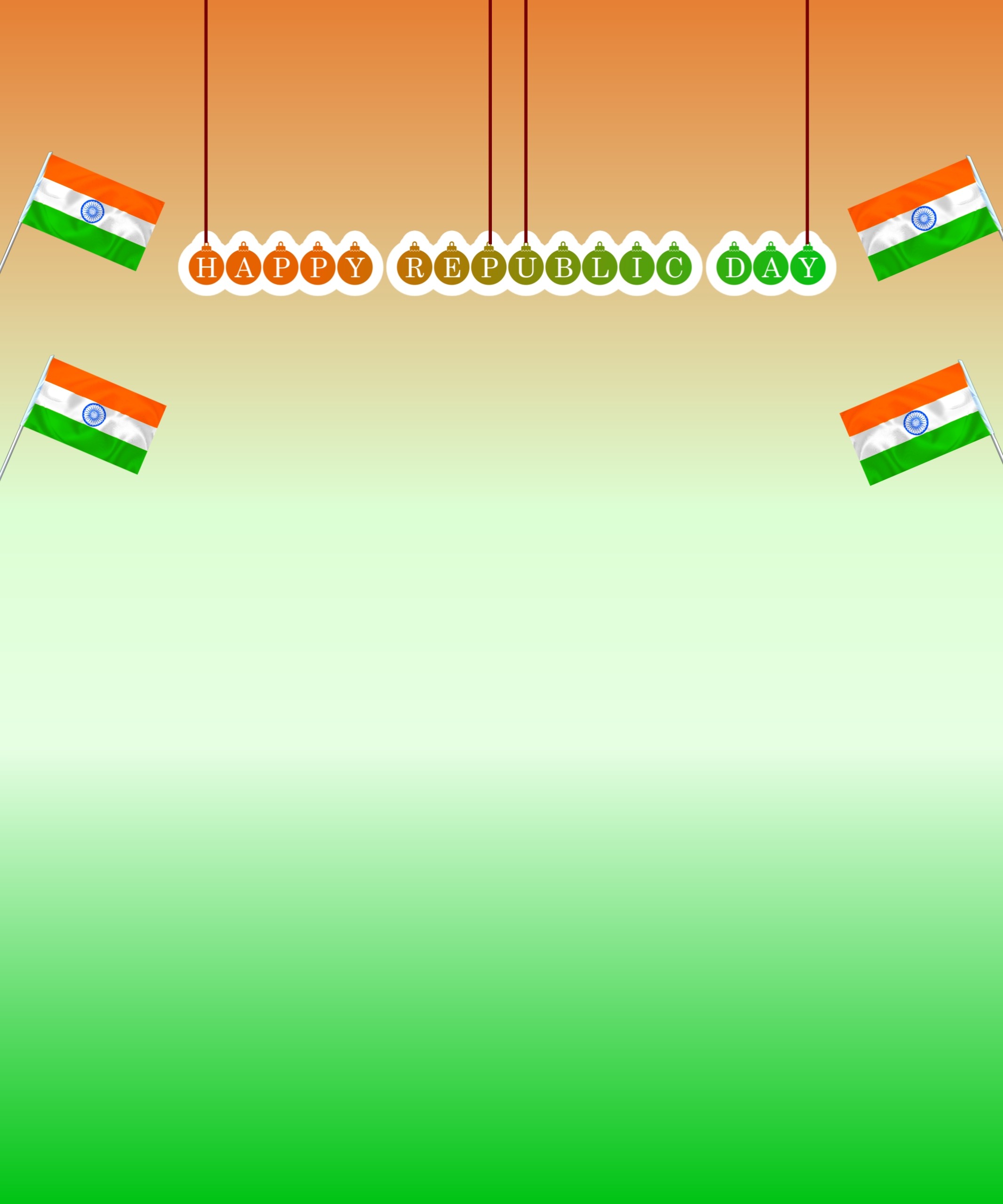 Happy Republic Day Banner Background For Photo Editing