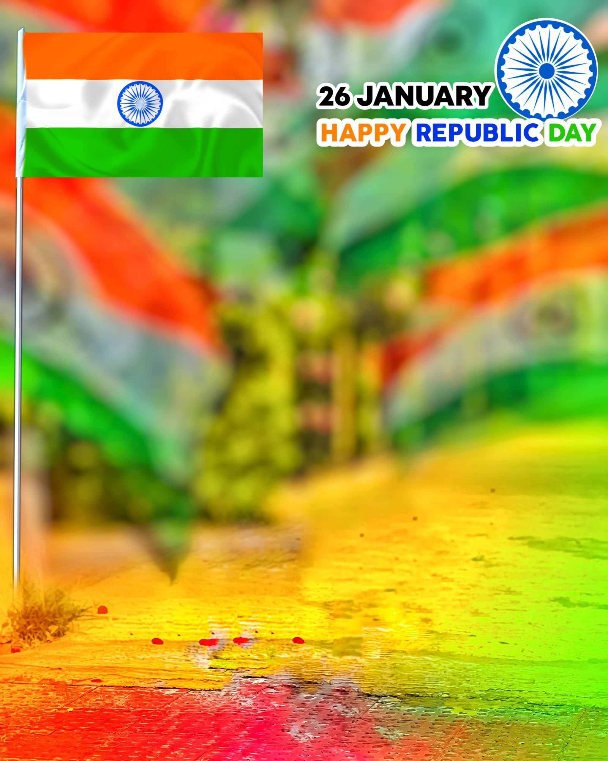 Republic Day Editing Background HD Image