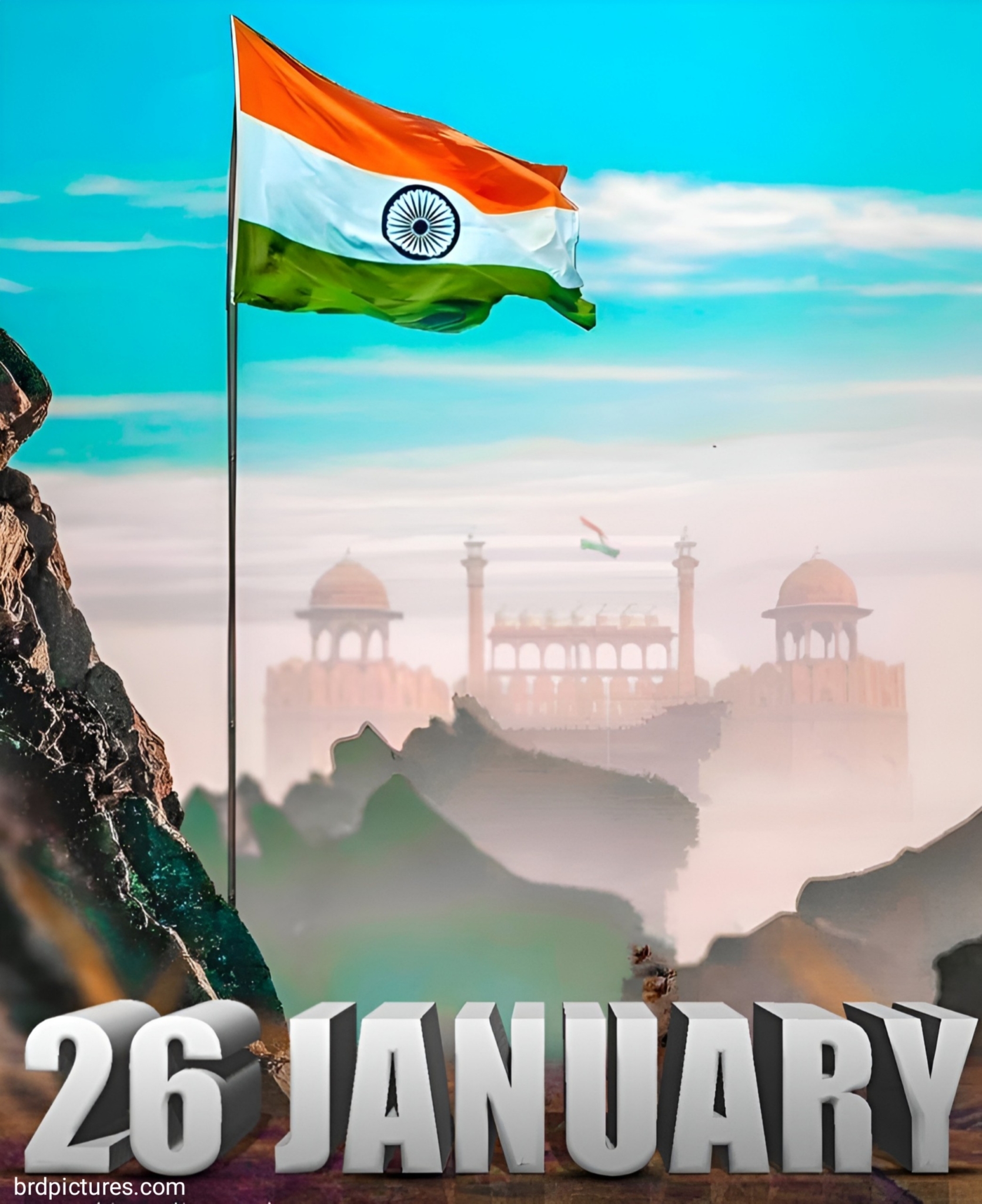Beautiful Indian Flag Background Wallpaper 4k For 26 January