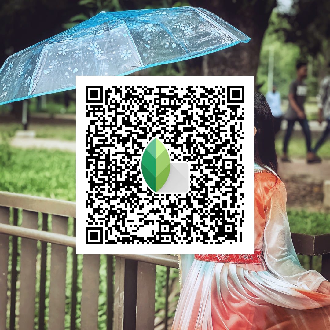 Green Nature Portrait Snapseed QR Code 