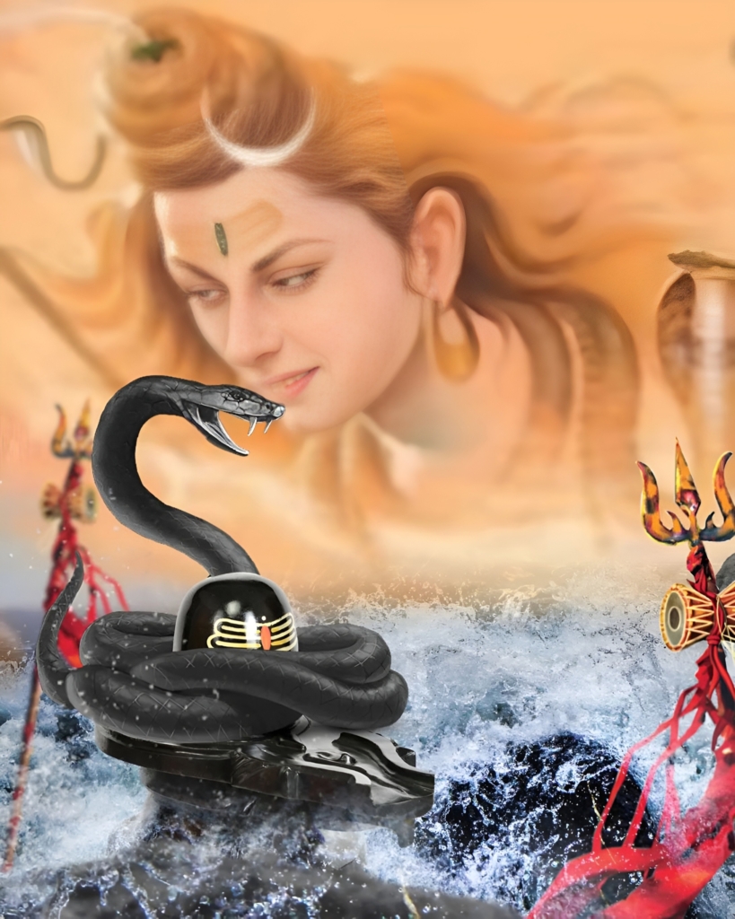 Mahadev And Snake Photoshop Photo Edit Background Image 