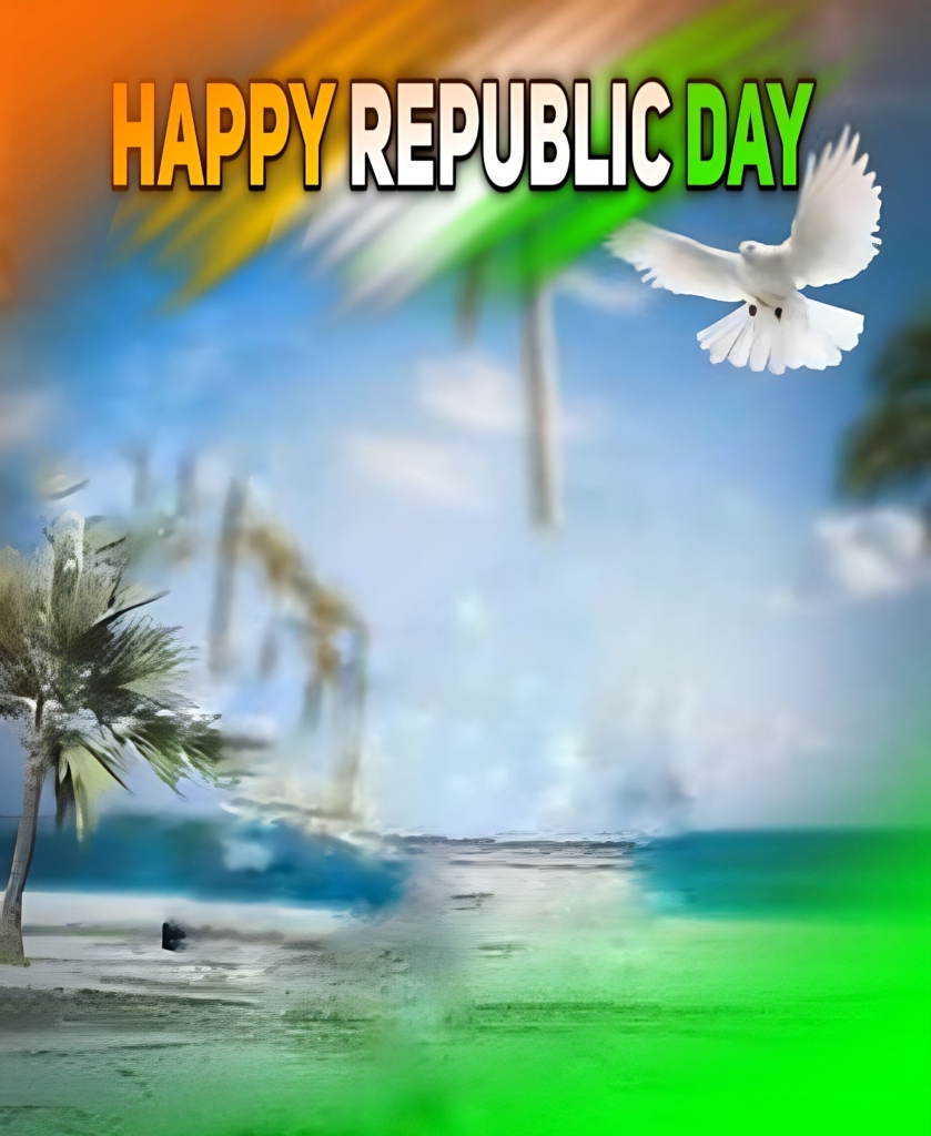 Sky Nature Tiranga Republic Day Photo Editing 2024