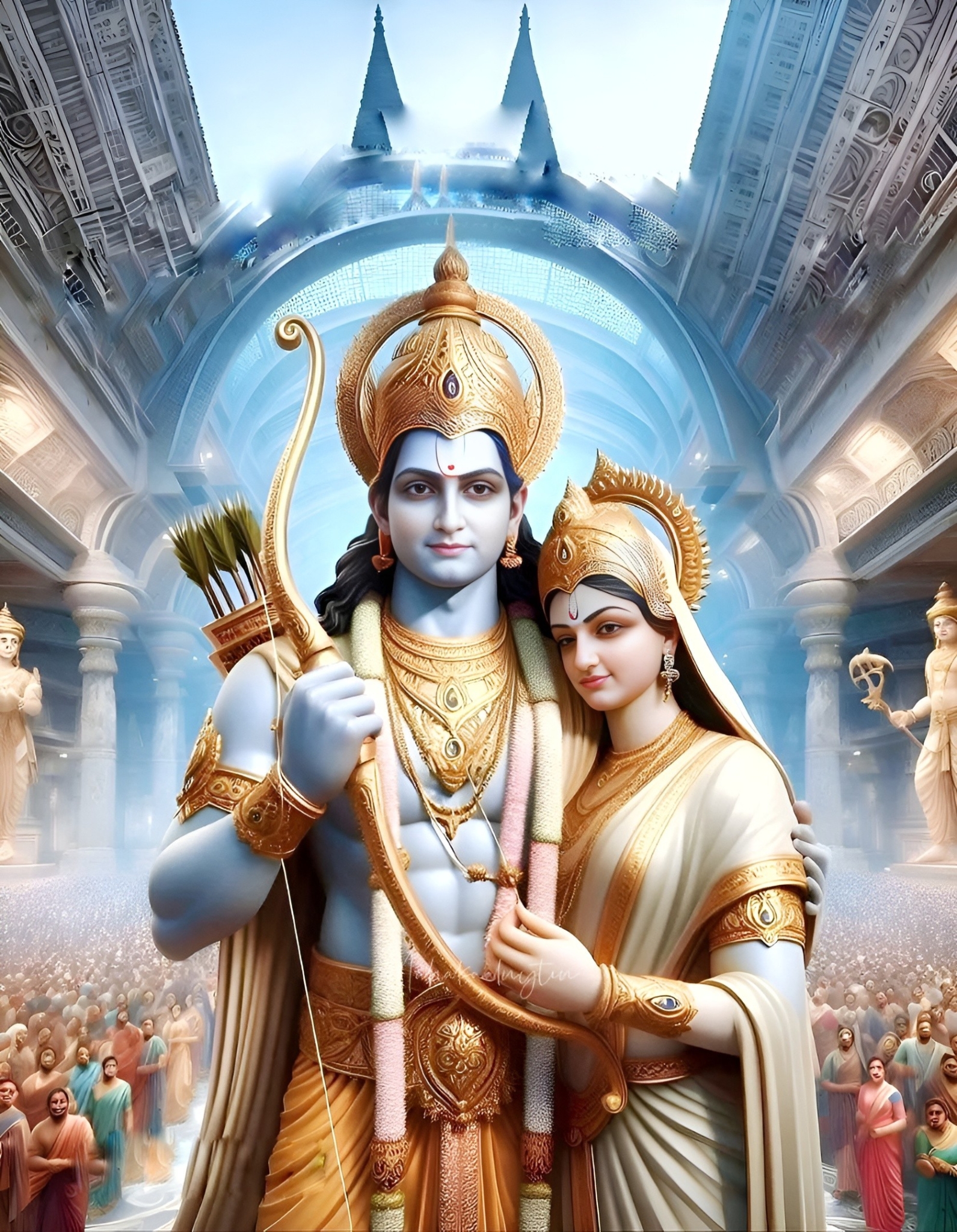 Full HD Shree Ram And Sita Wallpaper Image