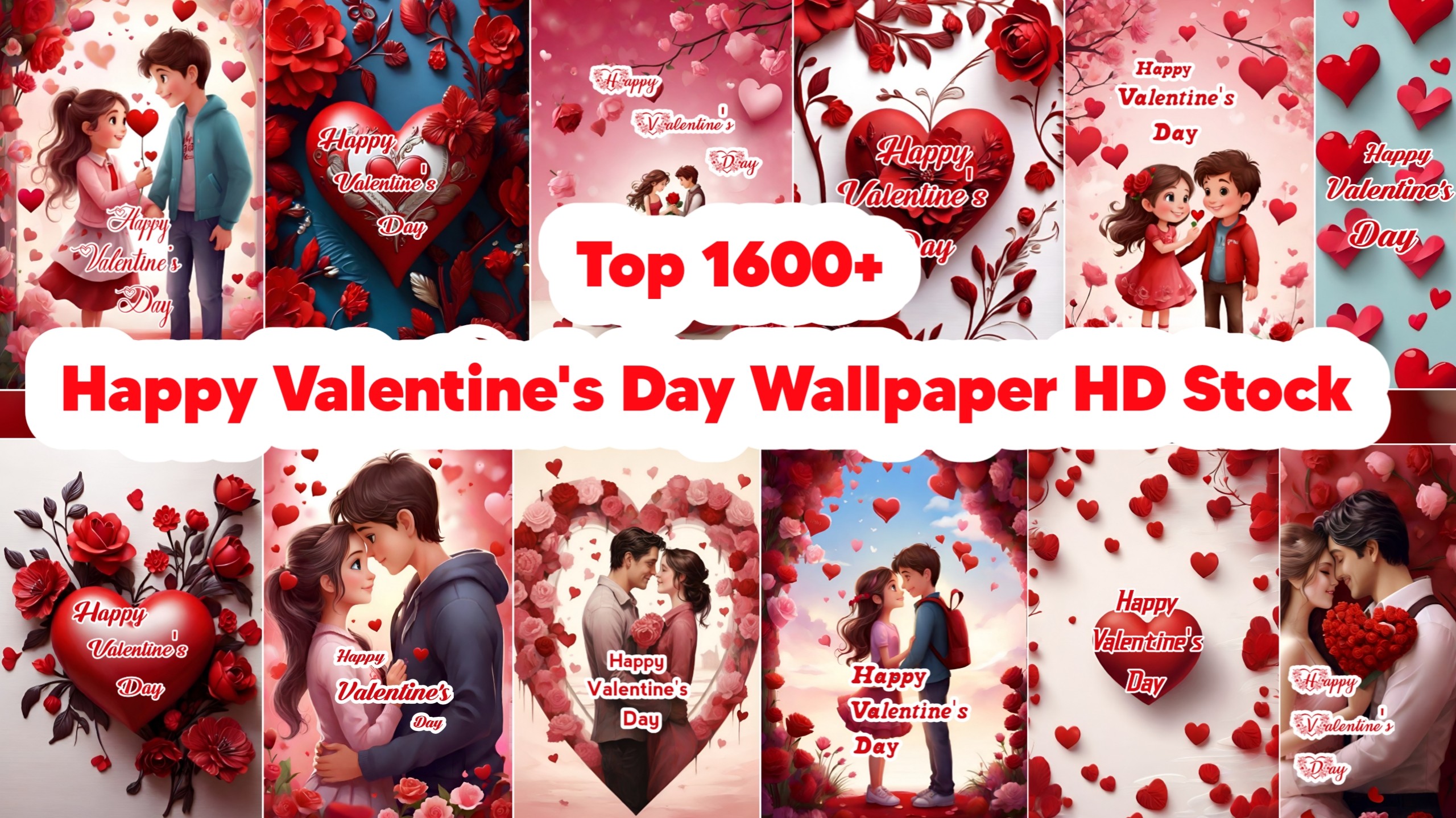 Top 1600+ Valentine's Day wallpaper HD Stock