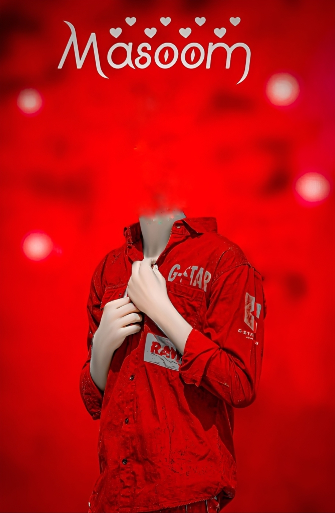 Red Photo Editing Without Face Boy Background 