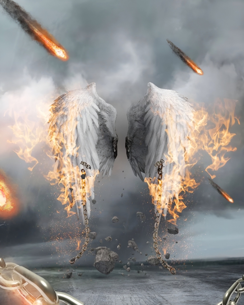 Wings And Fire Picsart Photo Edit Background HD Image 