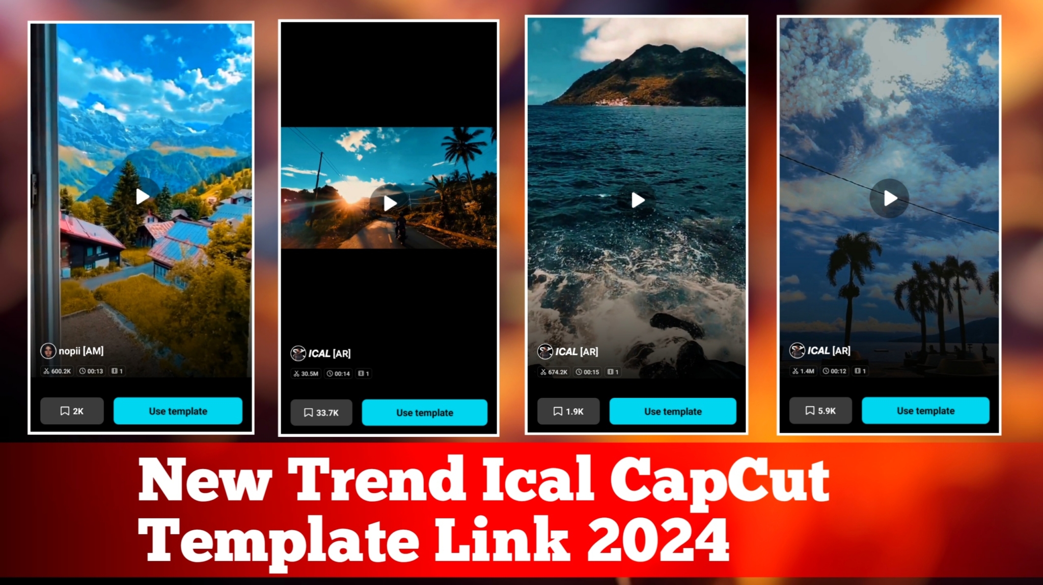 Ical CapCut Template Link 2024 New Trend 100% Working